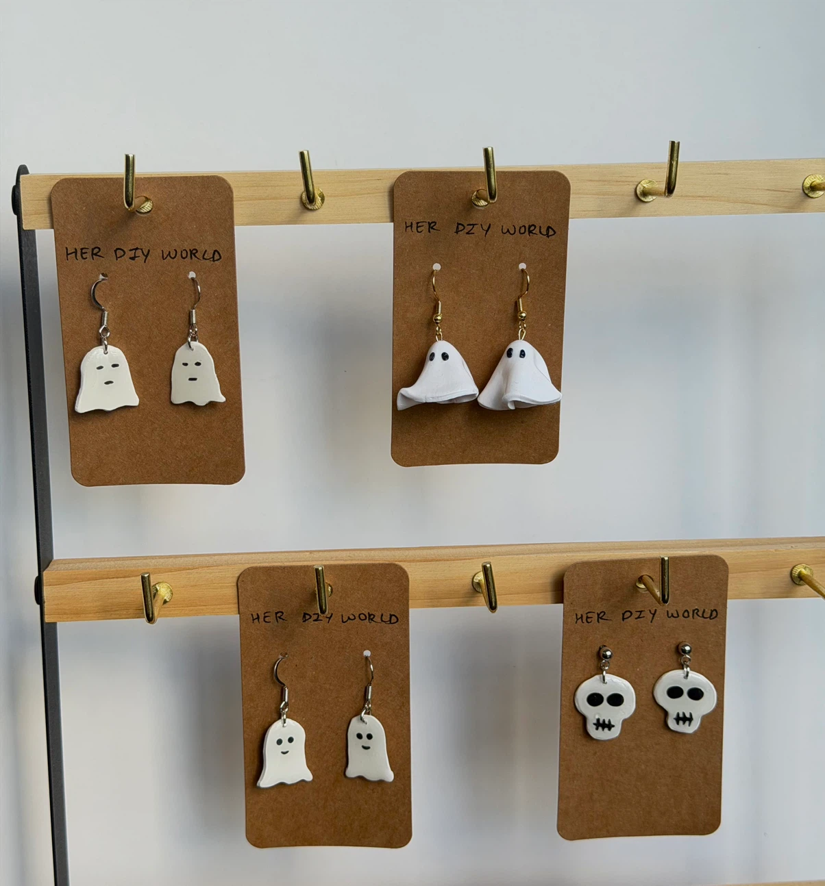 Her DIY World Handmade Halloween Earrings