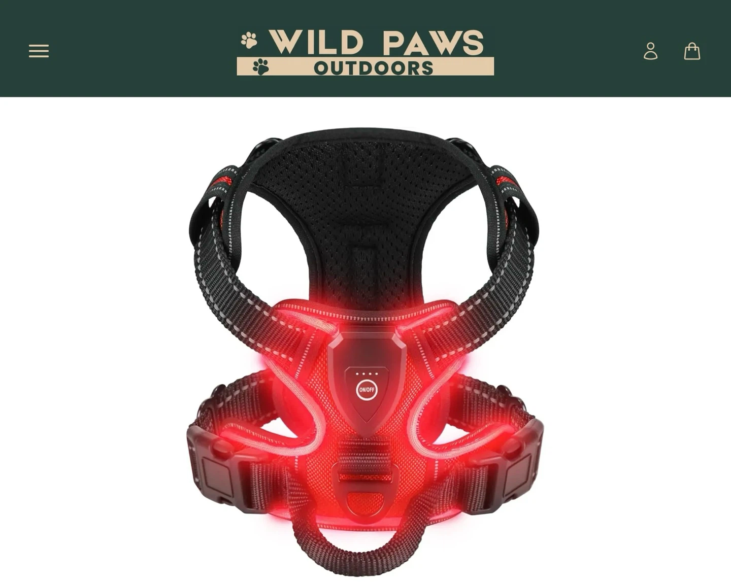 New LED Dog Harnesses - Large