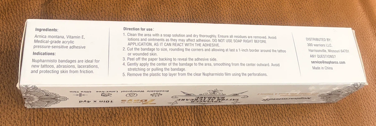 Nupharmisto Advanced Tattoo Aftercare Bandage - photo 3