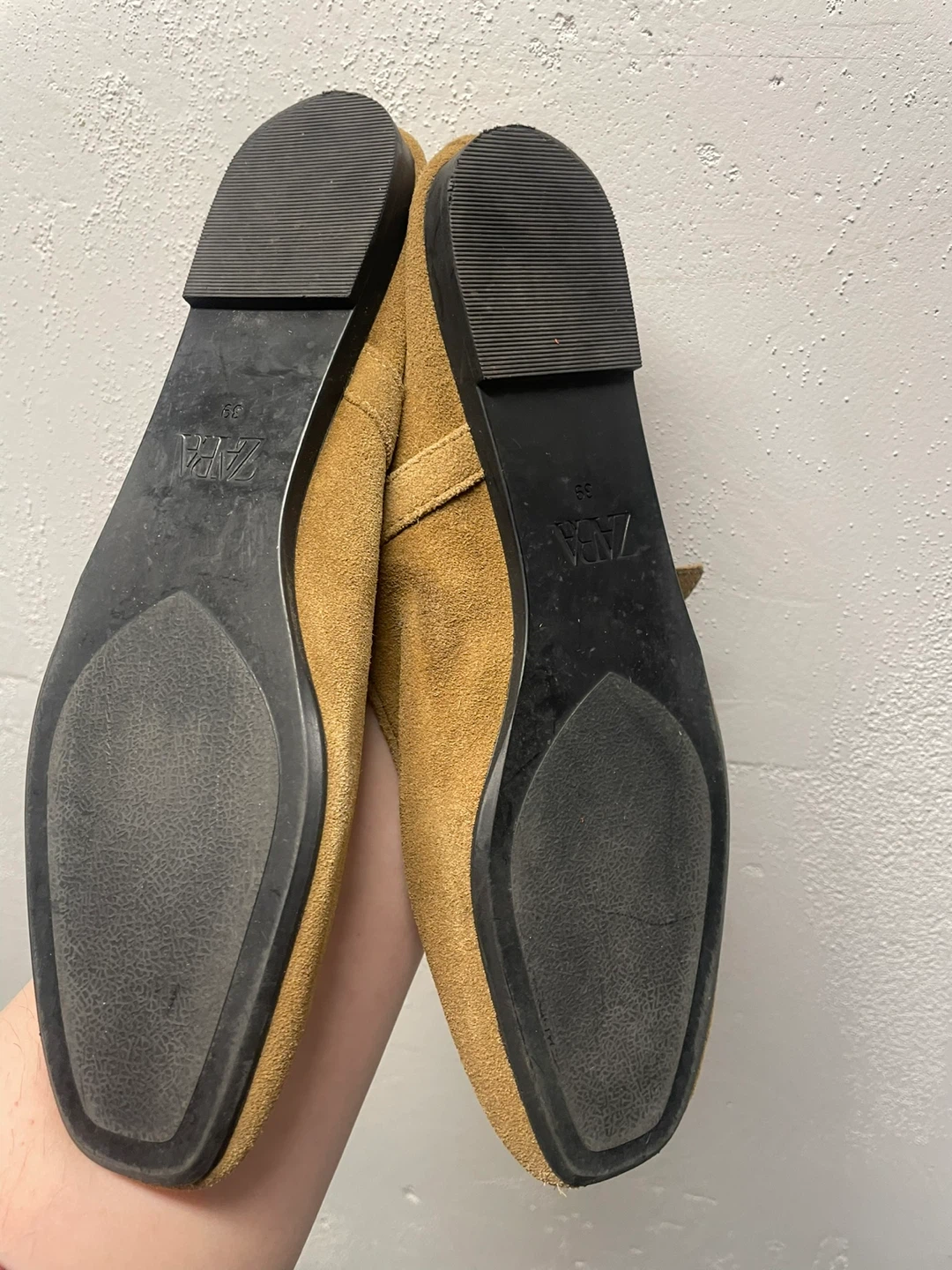 Zara Suede Mary Jane Flats - photo 2