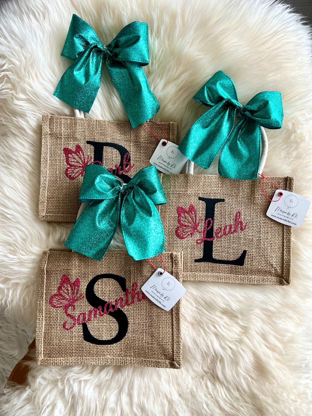Personalized Burlap Tote