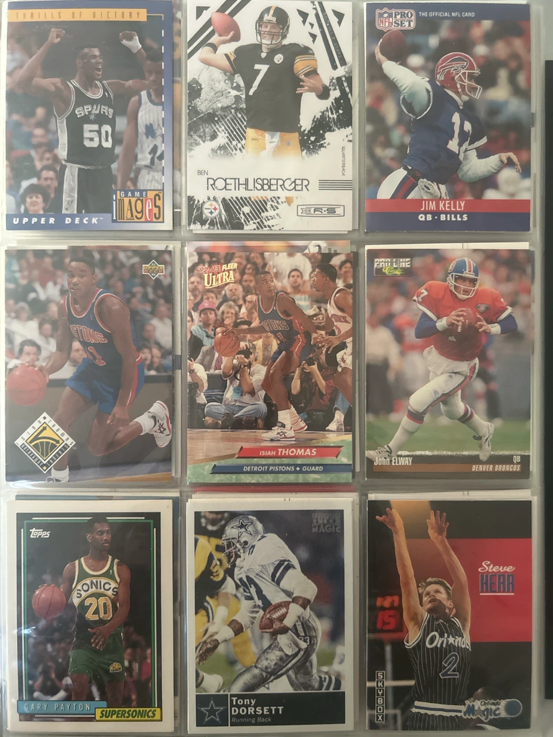 Assorted Vintage Professional Sports Trading Cards
