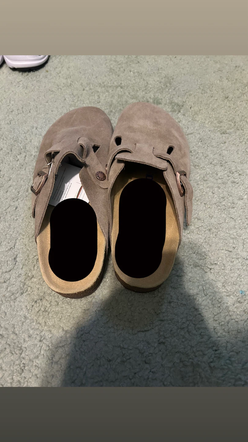 Birkenstock Boston Clogs Taupe