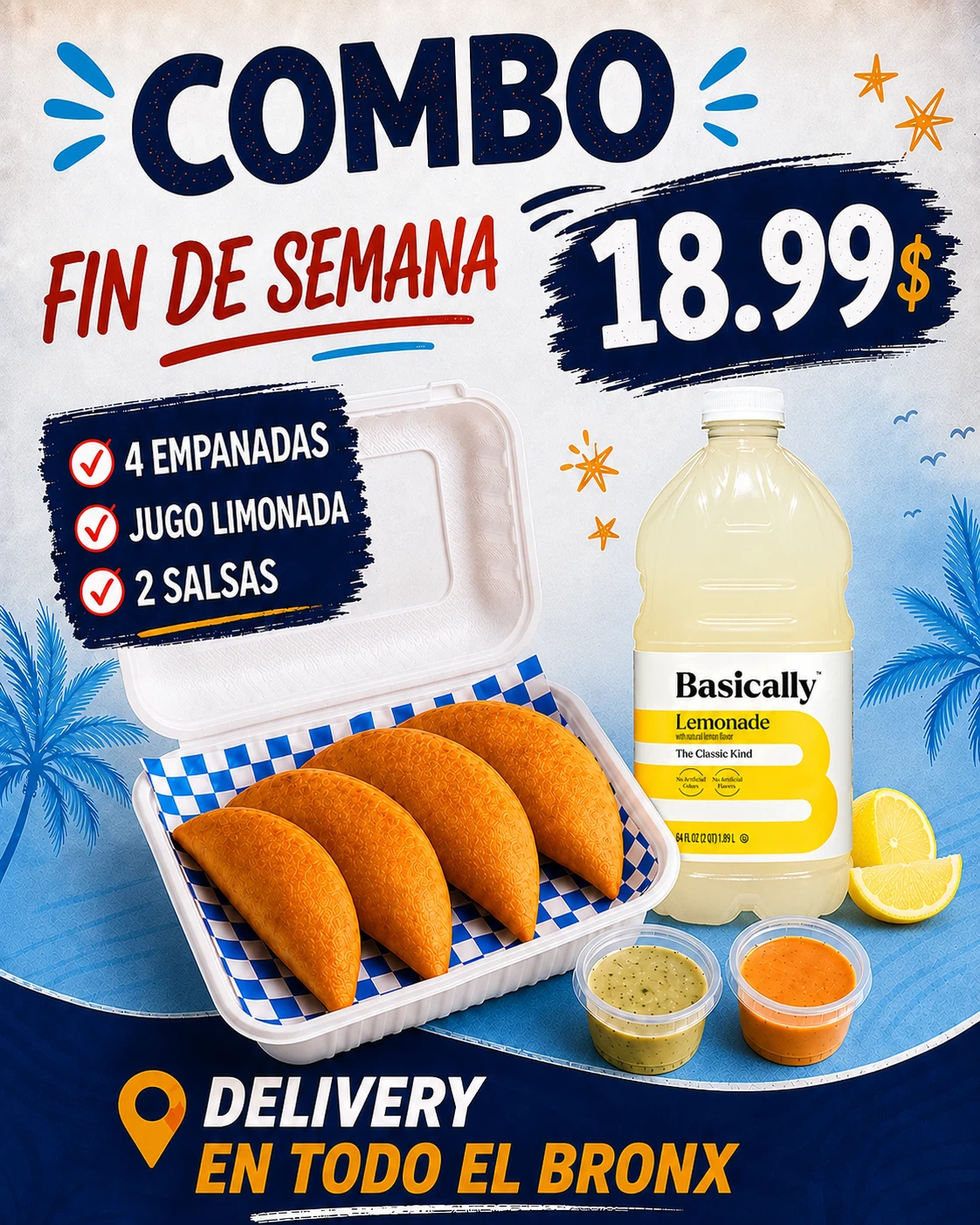 Weekend Empanada and Lemonade Combo