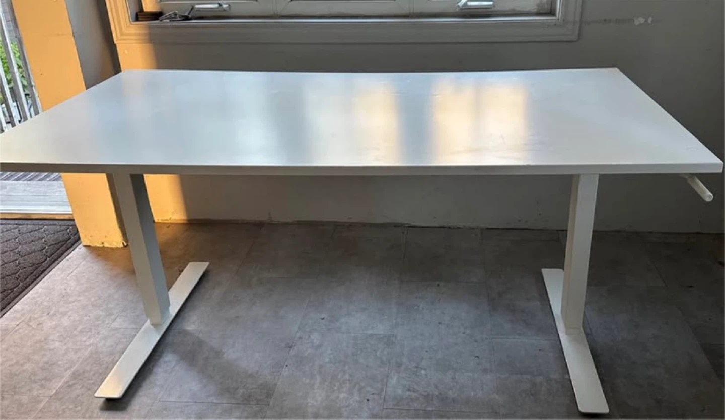 IKEA TROTTEN Standing Desk, White