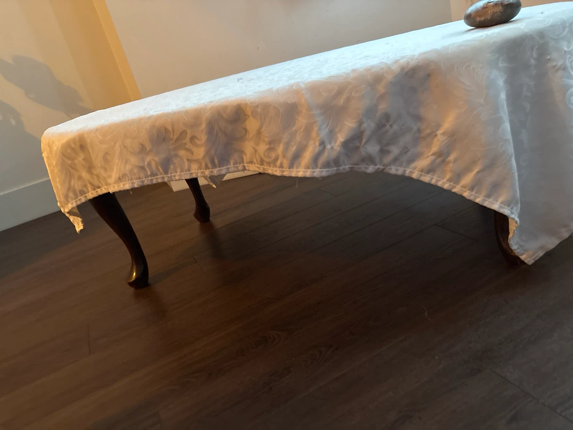 Oval wooden coffee table - photo 2