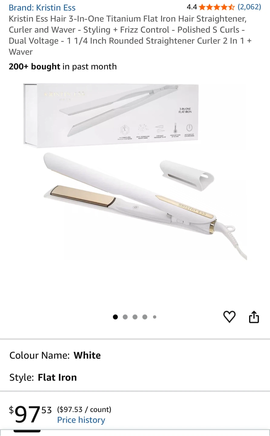 Kristin Ess 3-In-One Titanium Flat Iron - photo 2