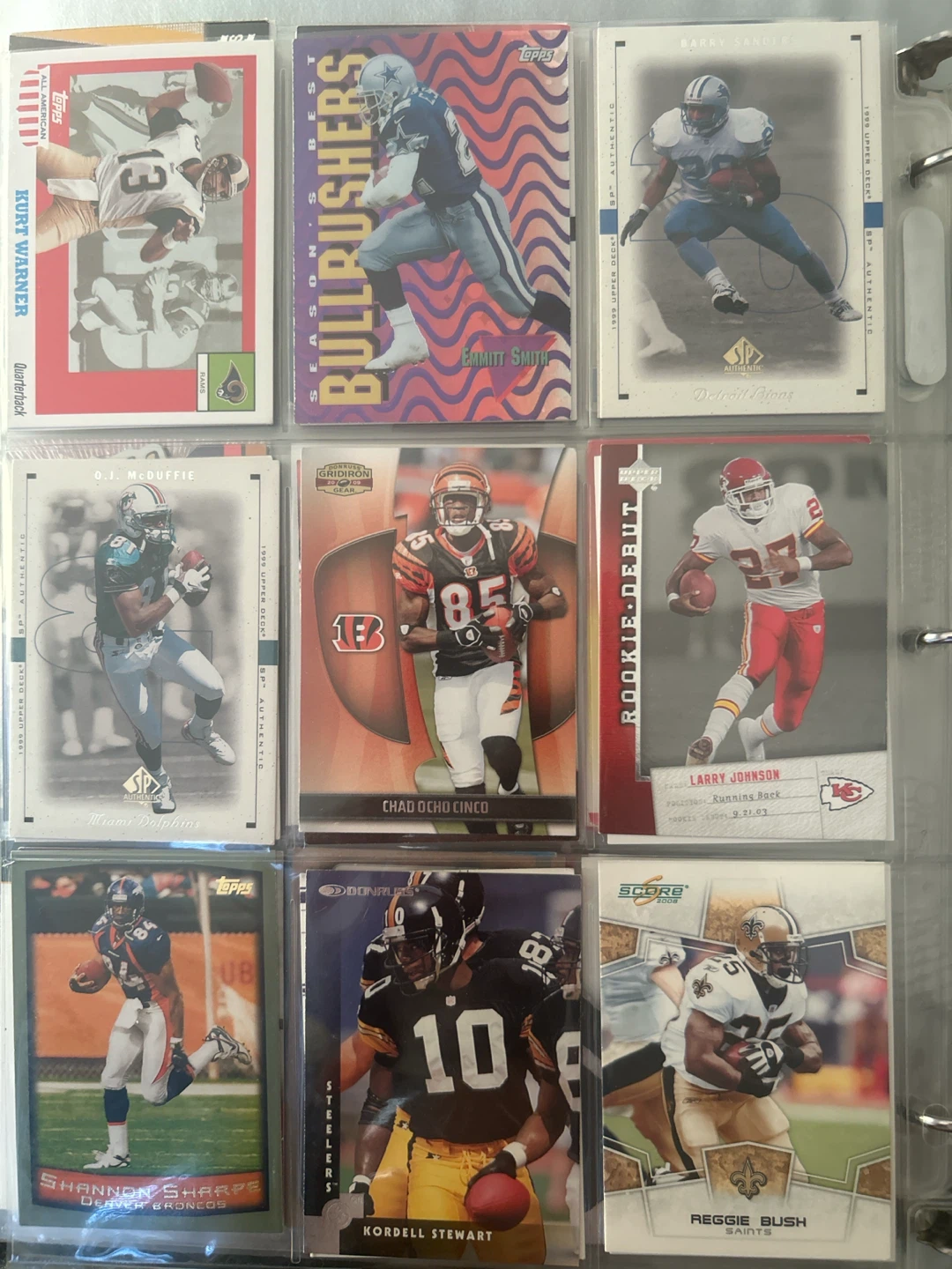 Assorted NFL Football Trading Card Collection