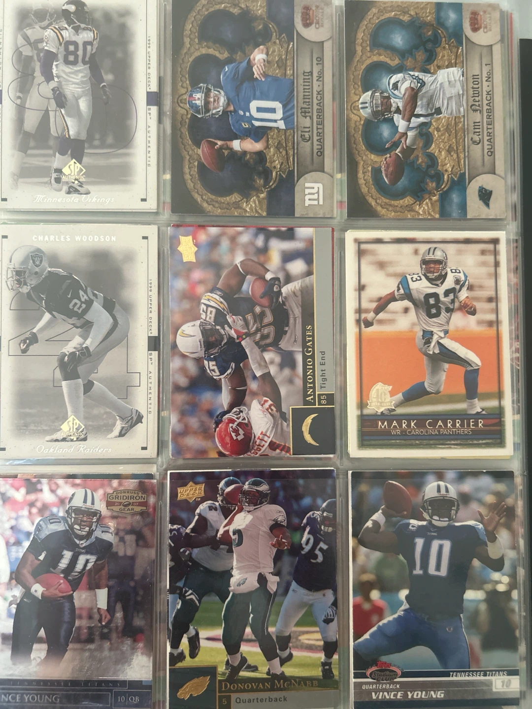 Assorted NFL Football Player Trading Card Collection