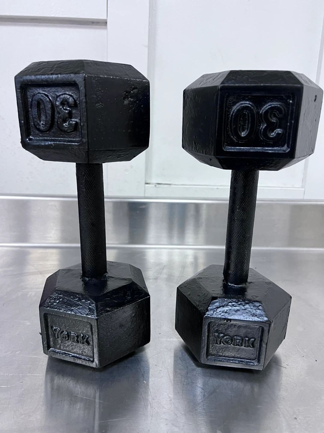 York 30lb Hex Dumbbells Set - photo 4