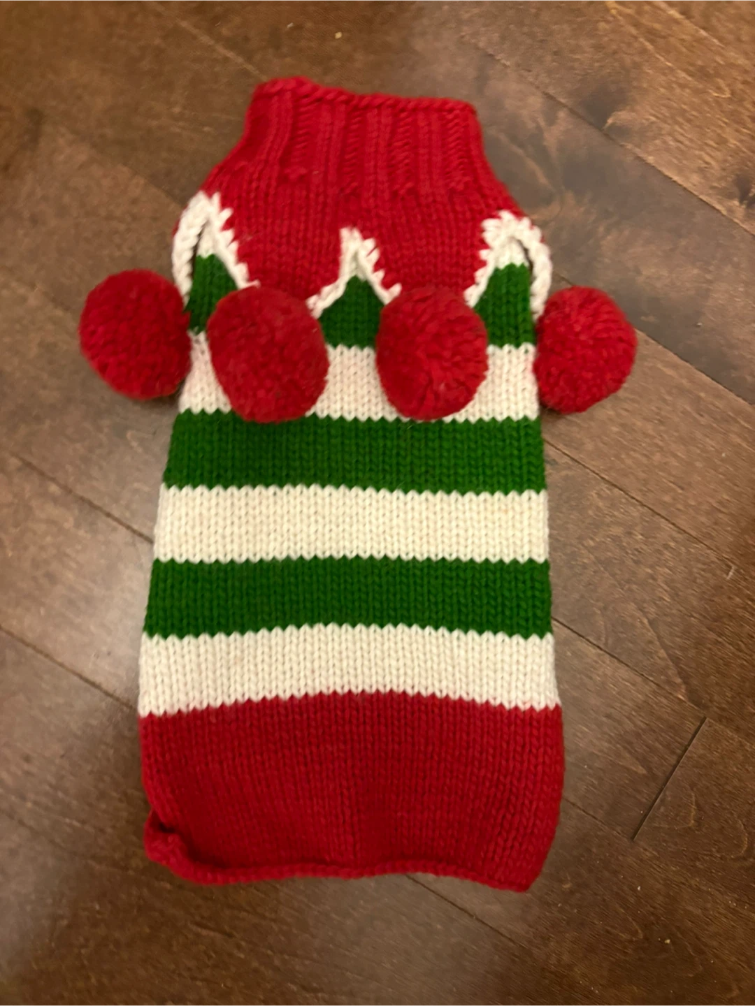 Holiday Striped Dog Sweater