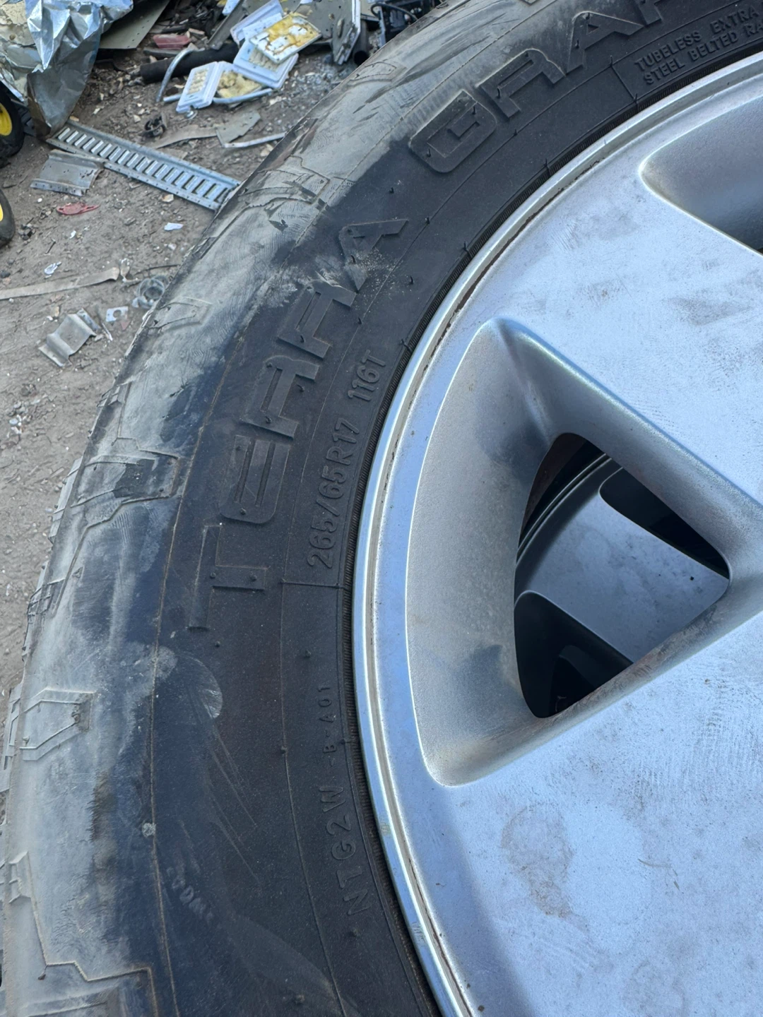 Jeep Rims with 265/65R17 Nitto Terra Grappler Tires - photo 2