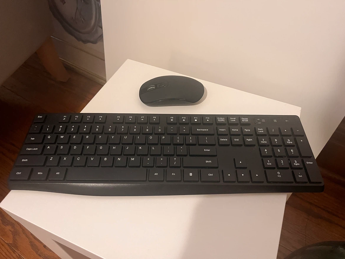 Black Wireless Keyboard and Mouse Combo