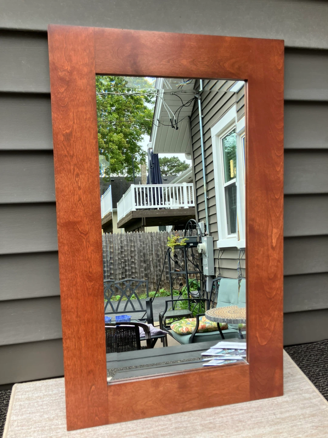 Wood Framed Wall Mirror