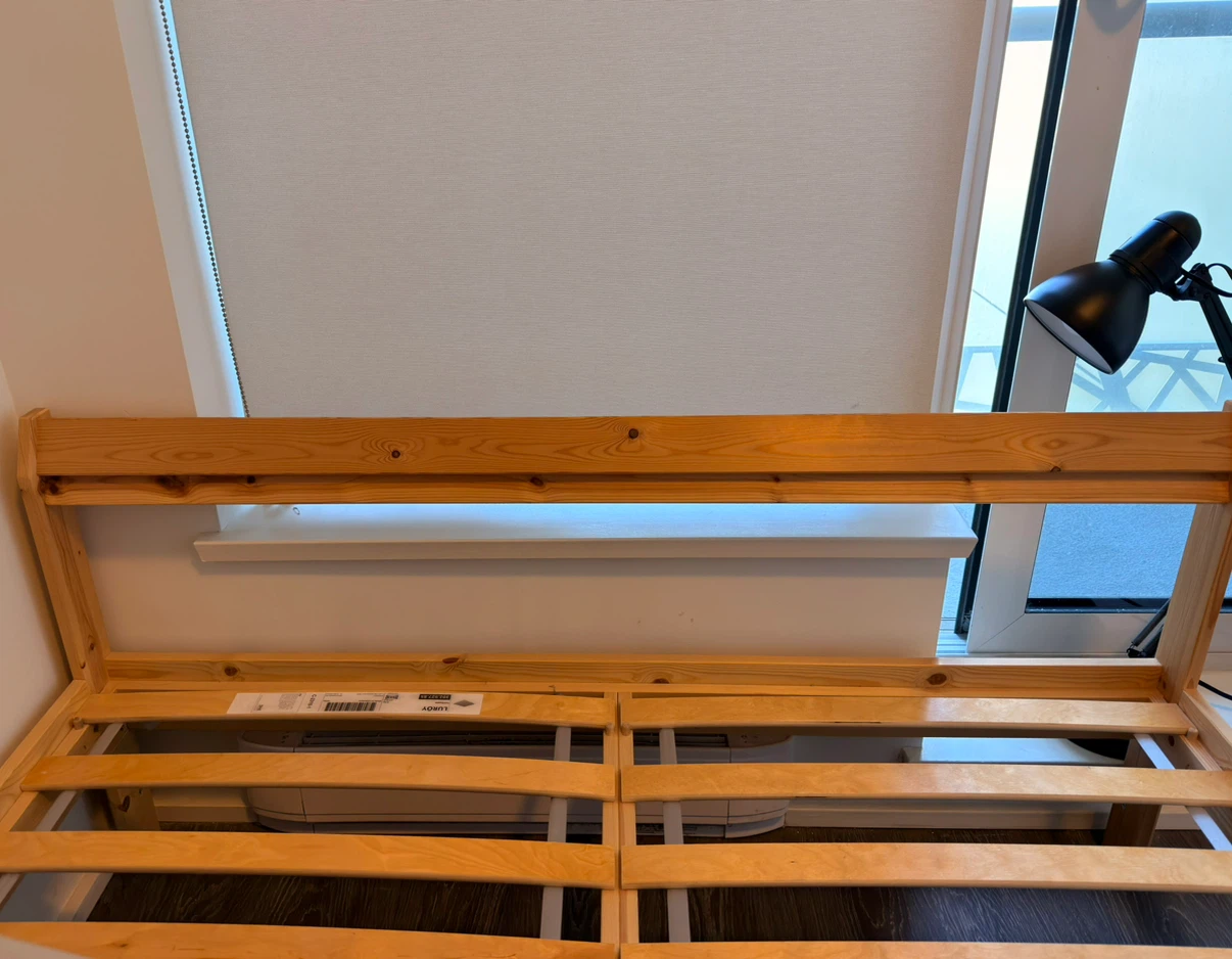 IKEA NEIDEN Full/Double Bed Frame + LURÖY Slatted Bed Base - photo 4
