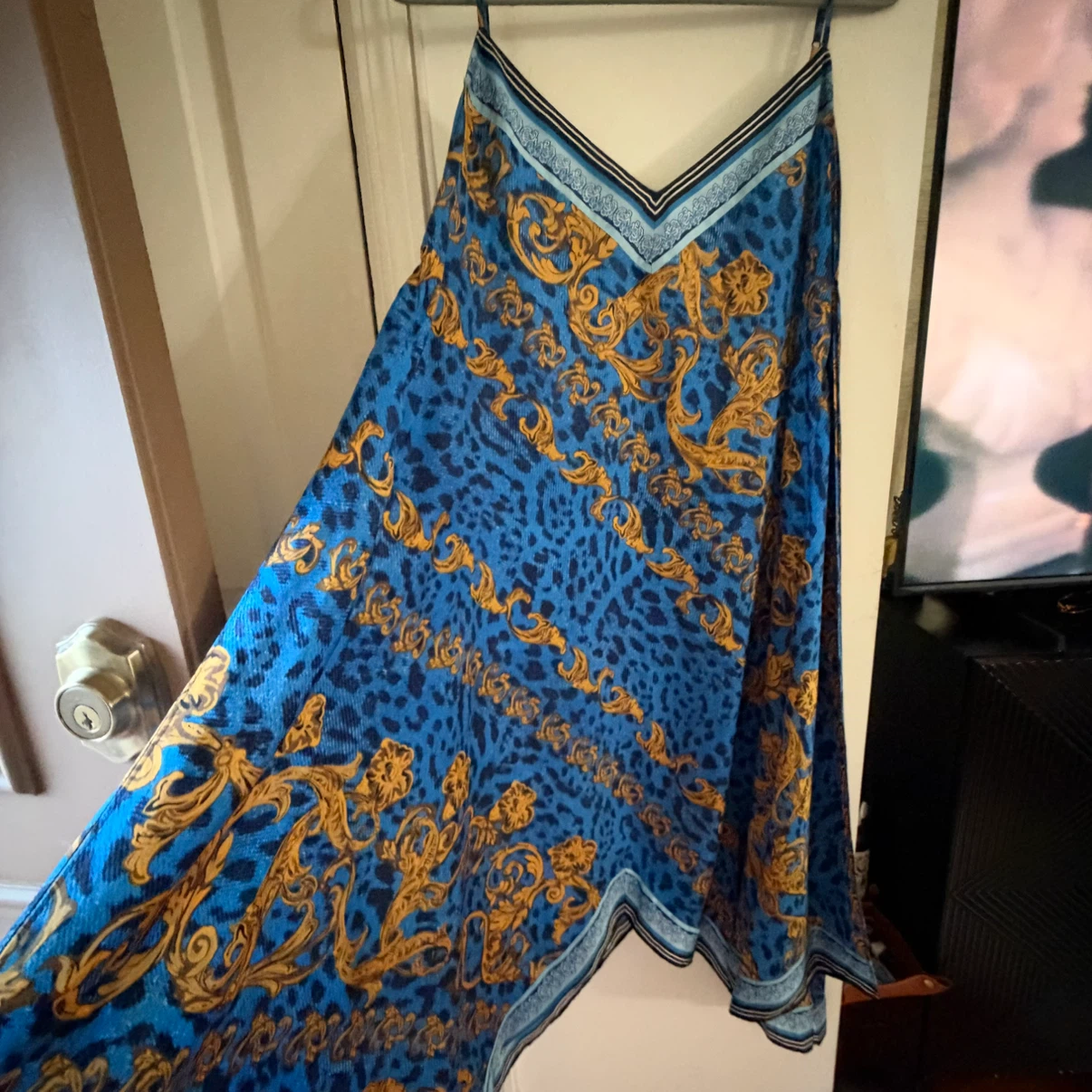 INC International Concepts Blue Animal Print Dress - photo 2