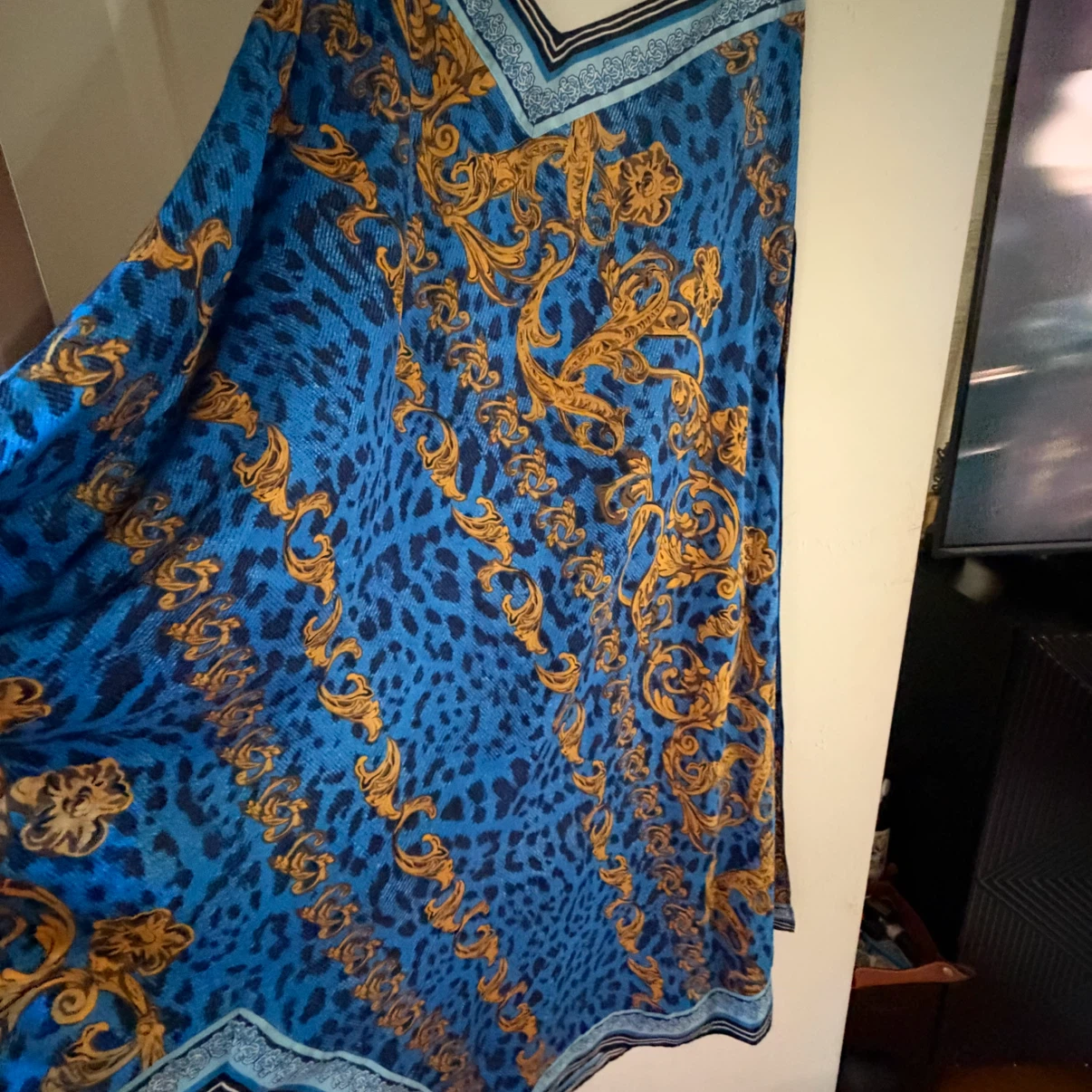 INC International Concepts Blue Animal Print Dress - photo 3