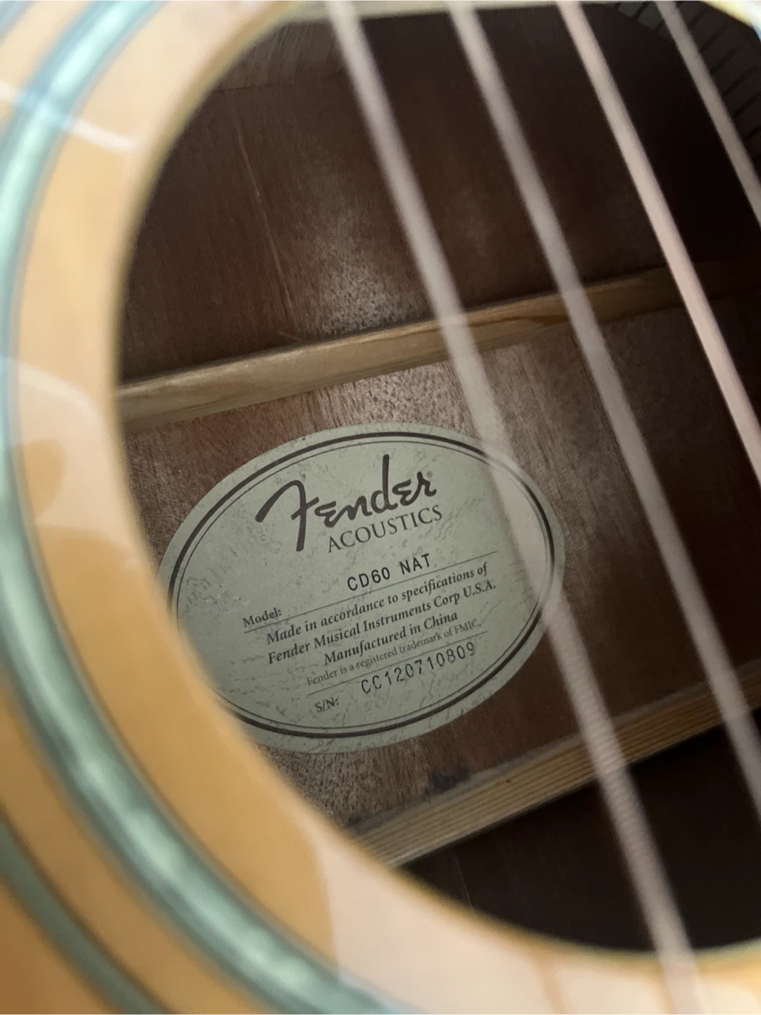 Fender Acoustic Guitar with Case - photo 2
