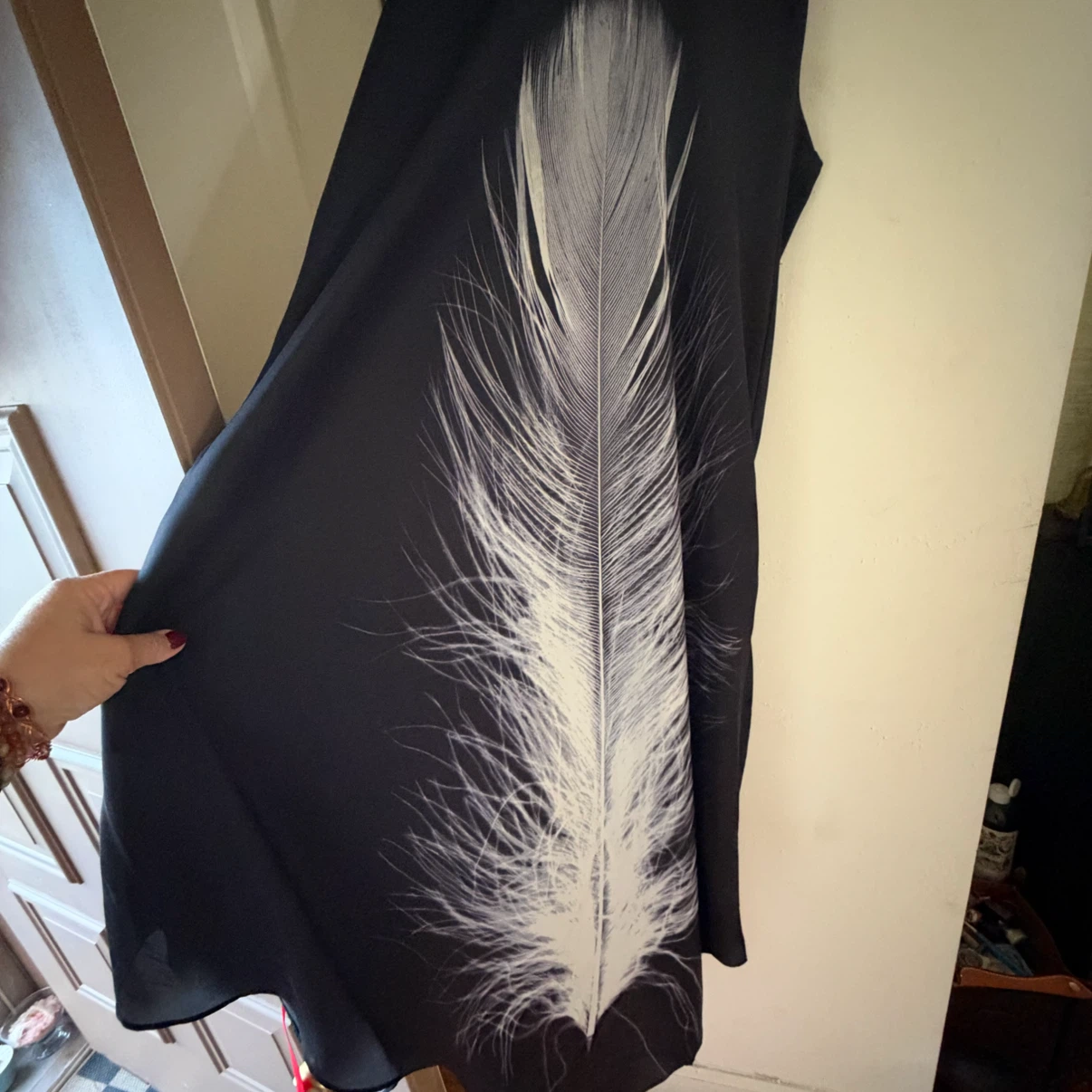 Rachel Rachel Roy Black Feather Dress - photo 3
