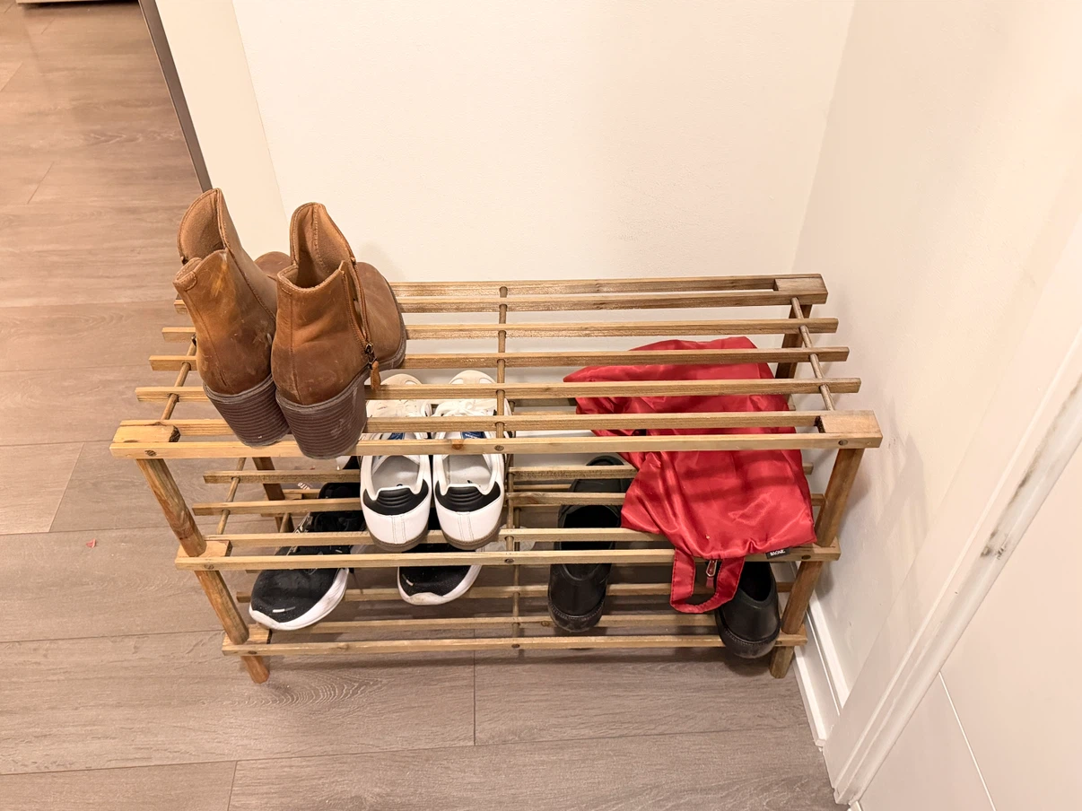 Wooden Shoe Rack