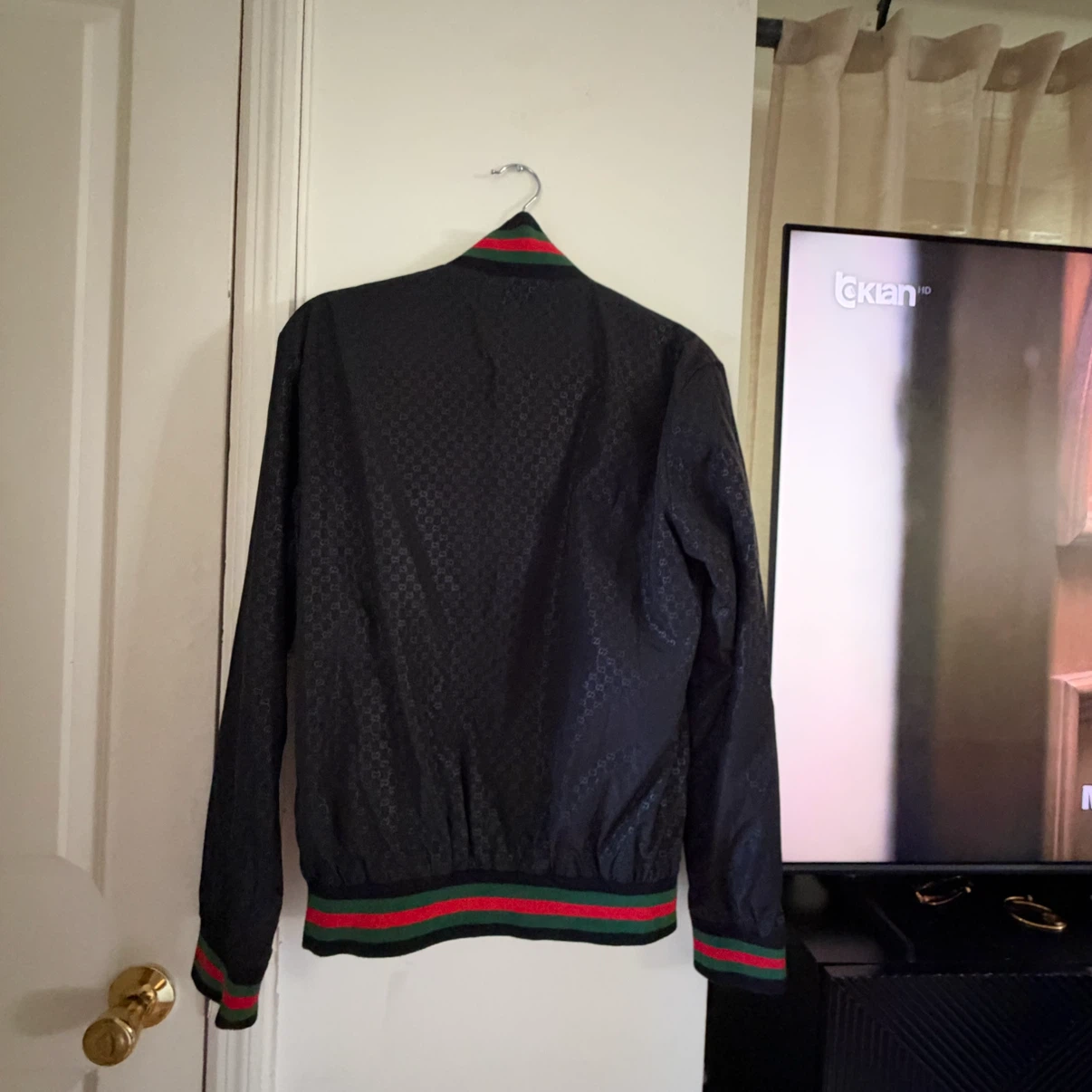 Gucci Black Logo Bomber Jacket - photo 3