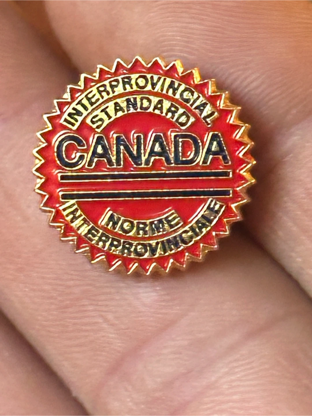 Vintage Canadian Red Seal Interprovincial Lapel Pin