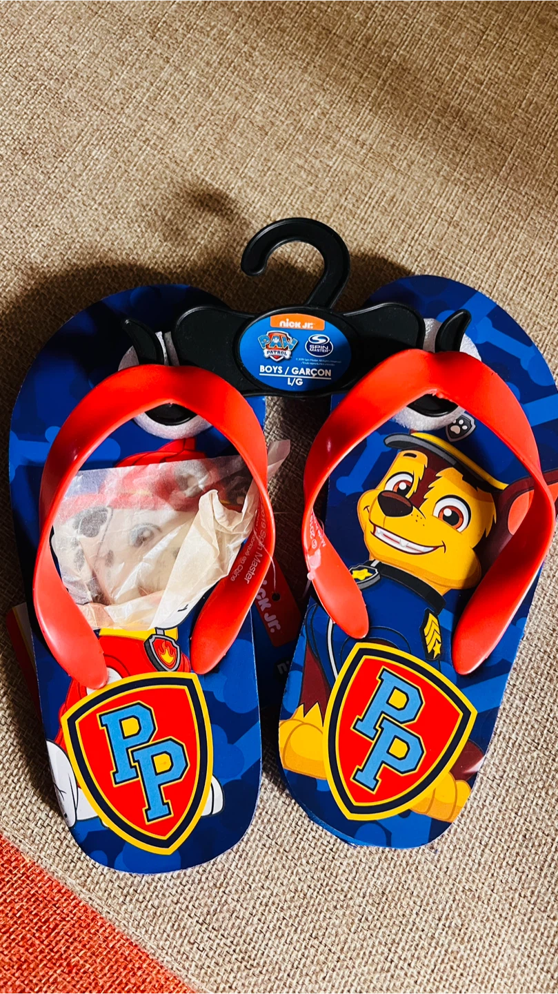 Paw Patrol Flip Flops Size L/G