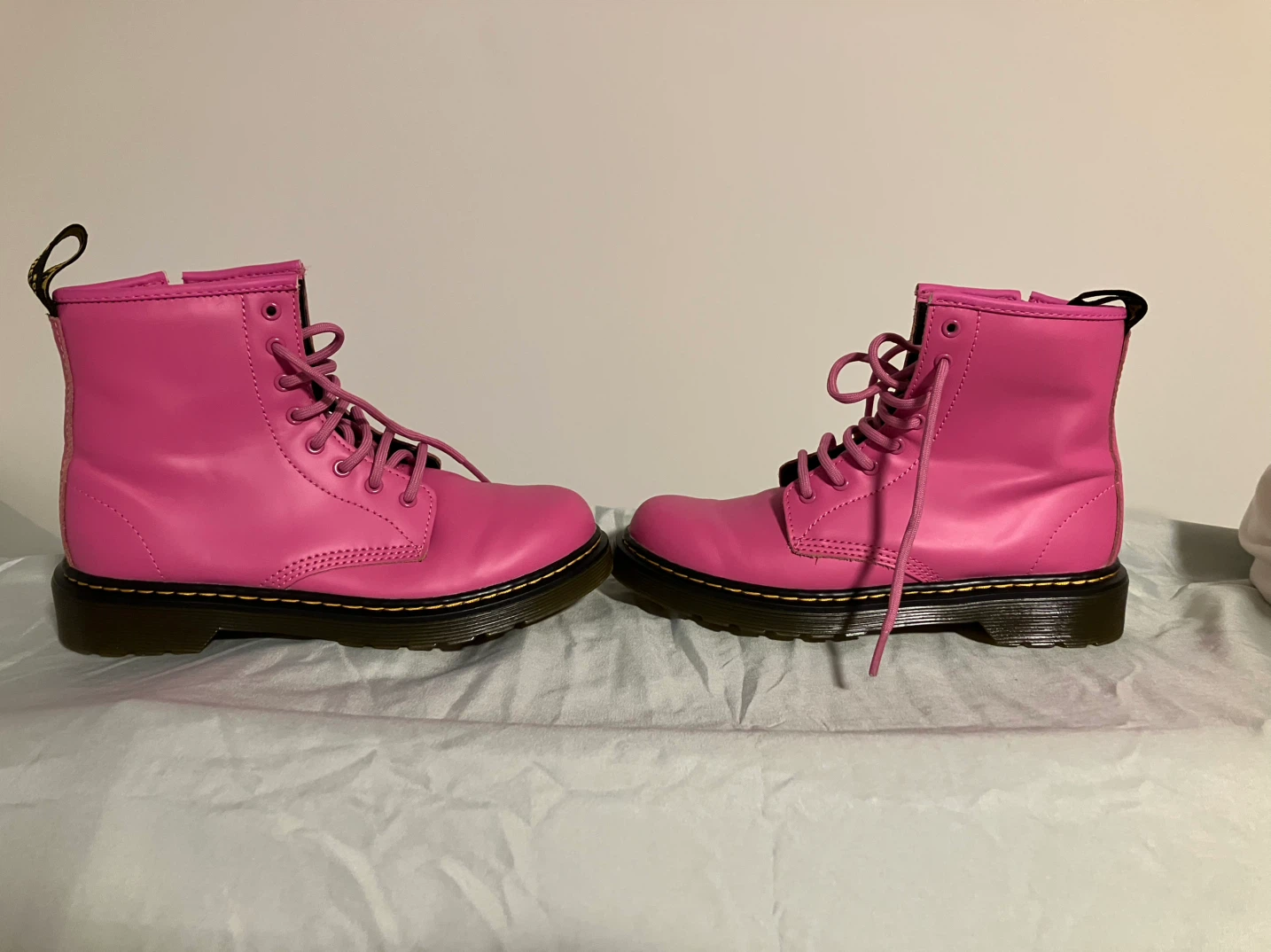 Kids Size 3 US Dr. Martens Pink Boots - photo 4