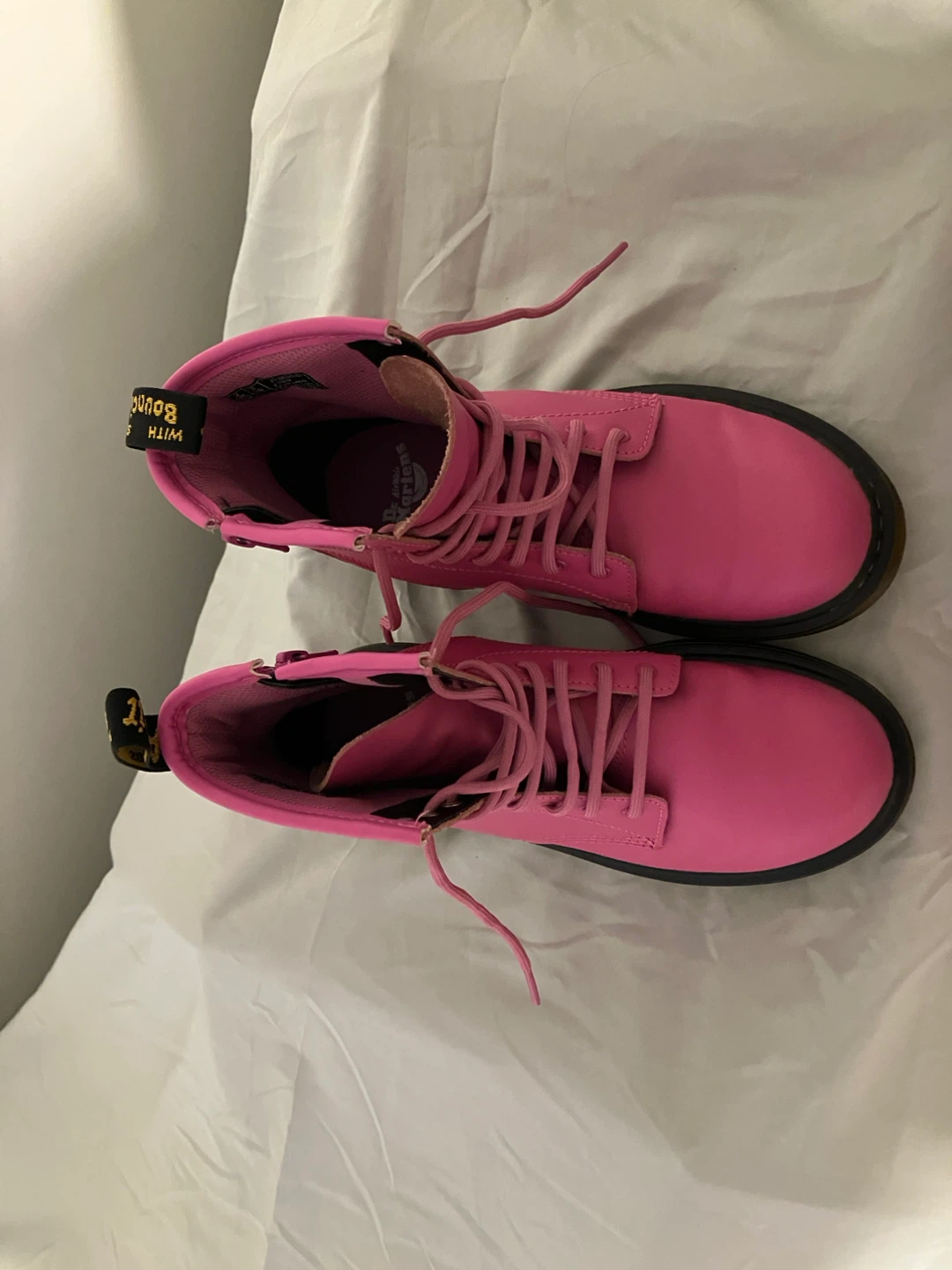 Kids Size 3 US Dr. Martens Pink Boots - photo 5