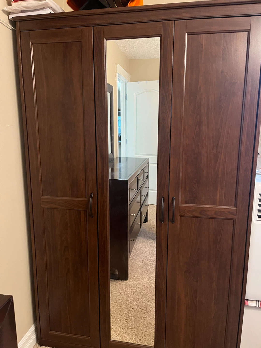 IKEA Brimnes 3-Door Wardrobe with Mirror