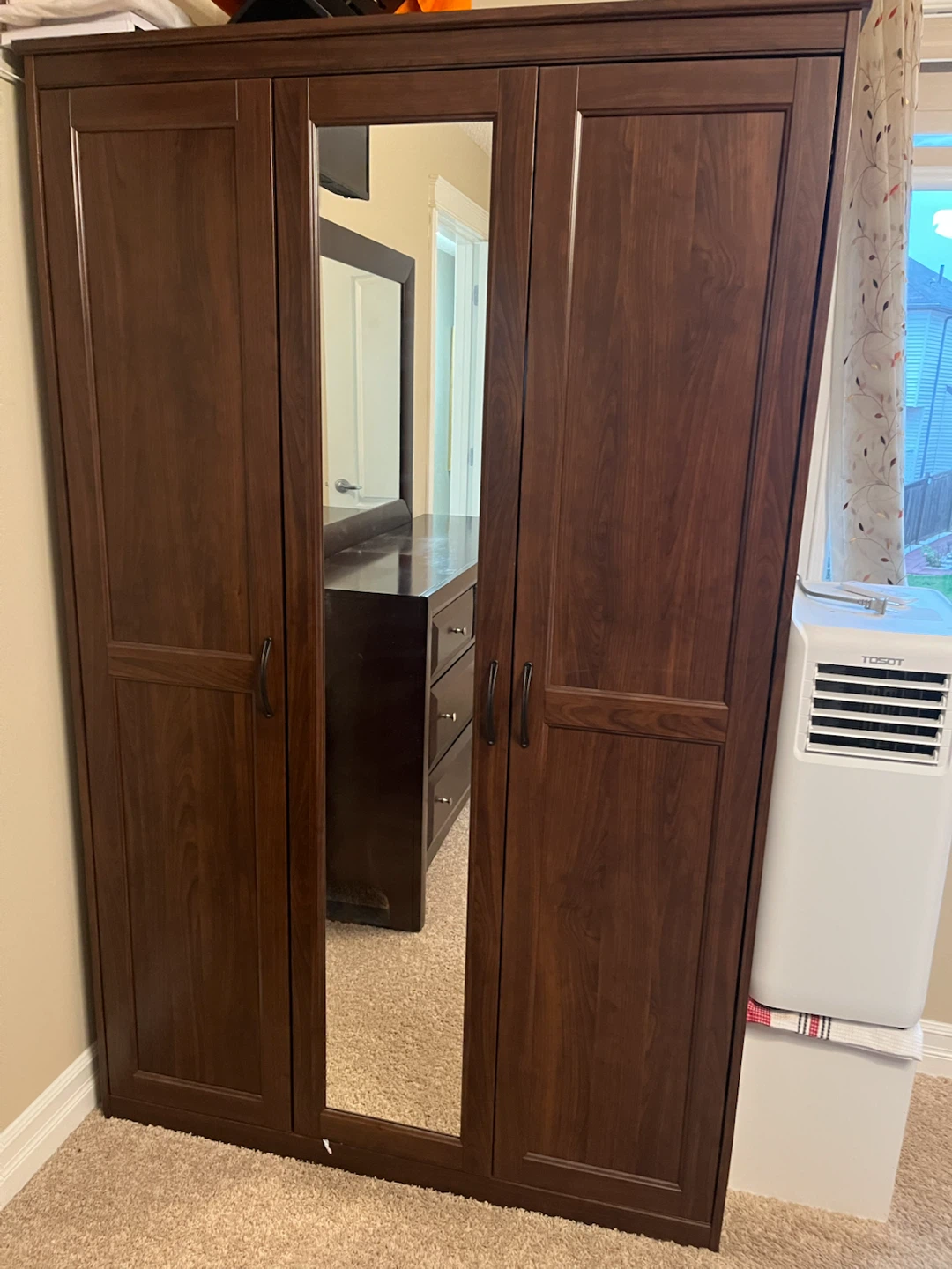 IKEA Brimnes 3-Door Wardrobe with Mirror - photo 2