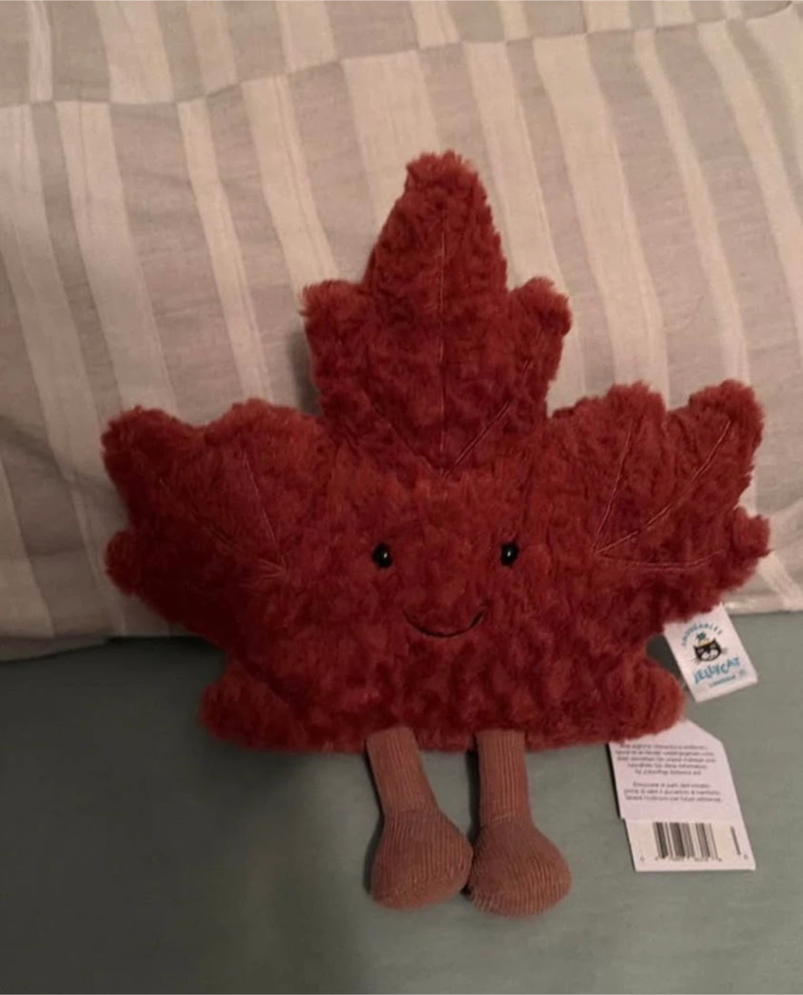 Jellycat maple tags on
