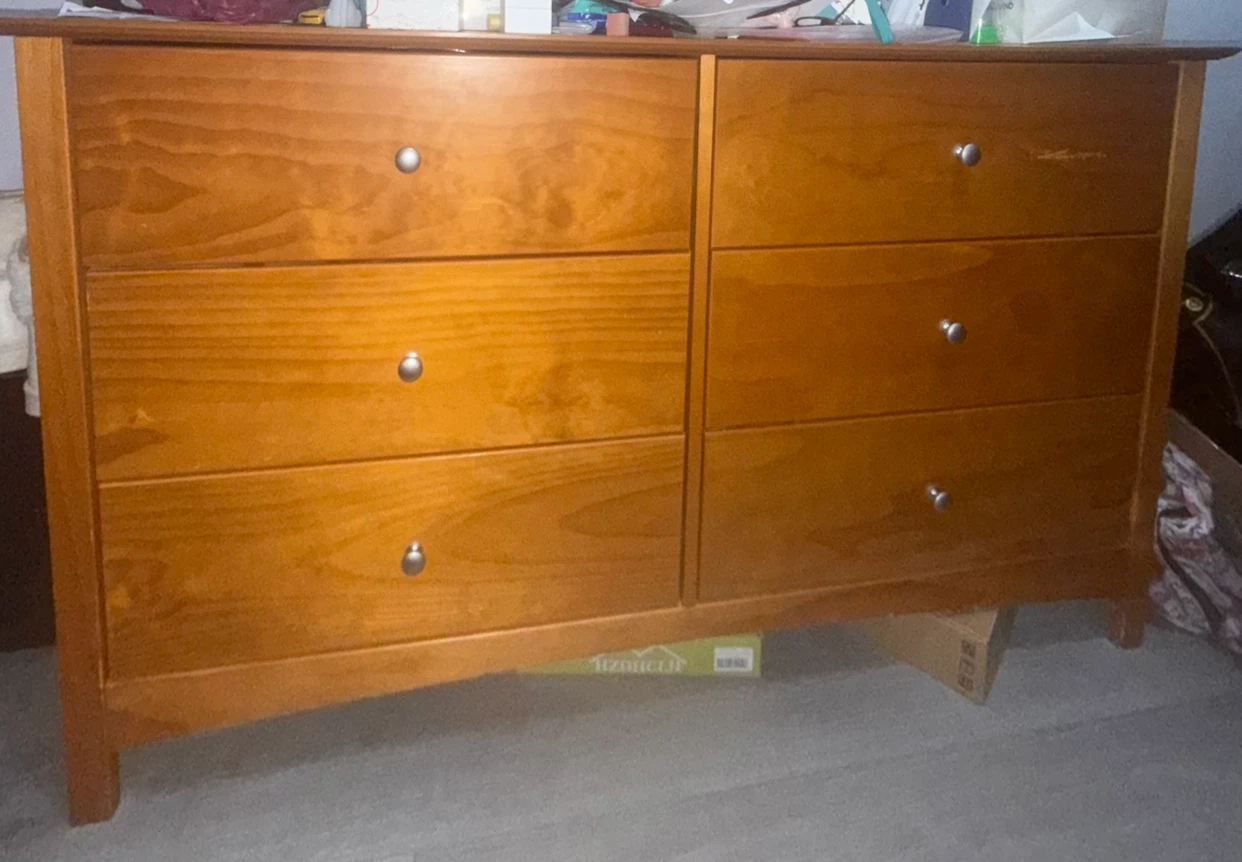 Wooden 6-Drawer Dresser - photo 4