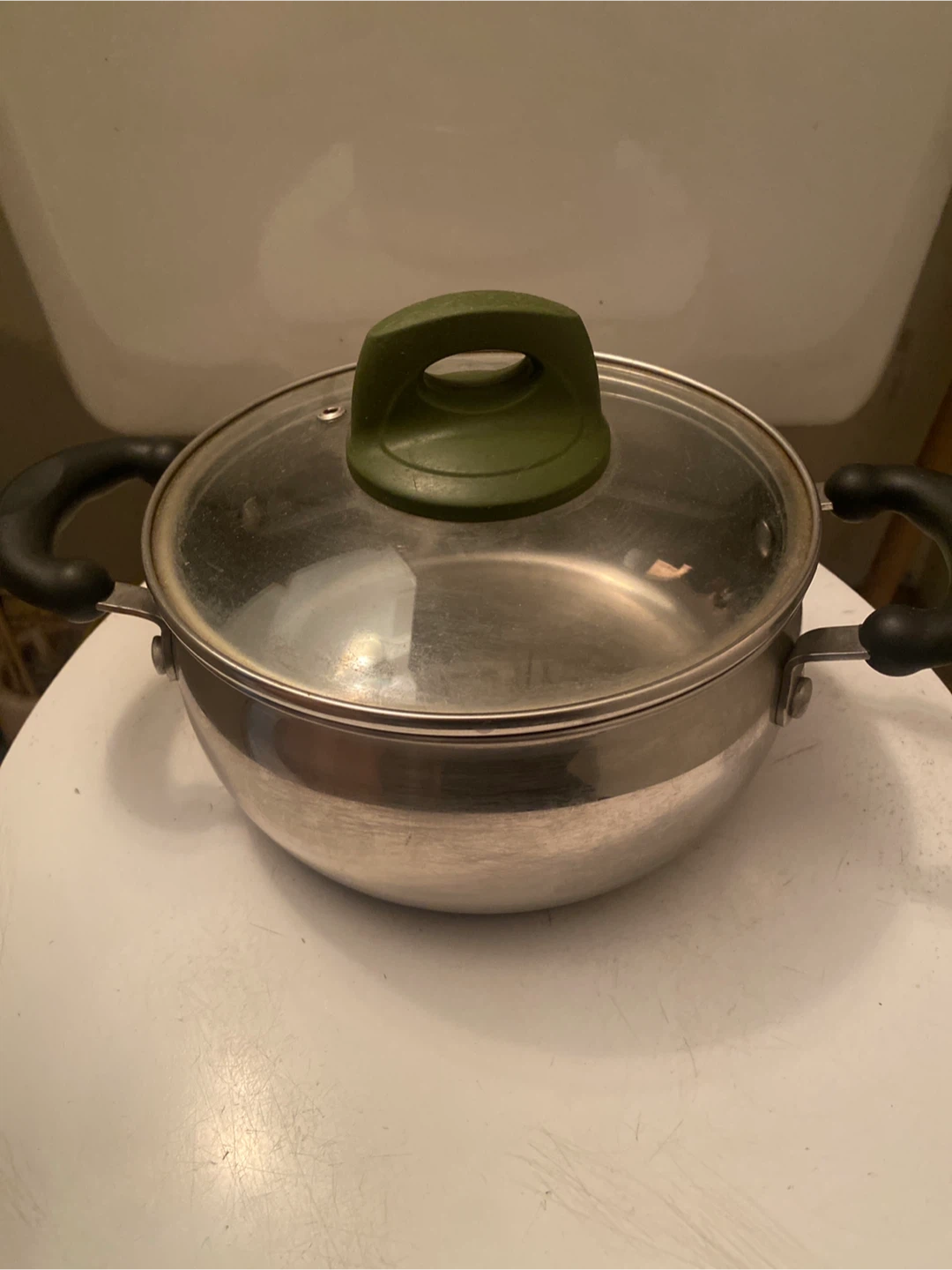 Stainless Steel Cooking Pot with Glass Lid