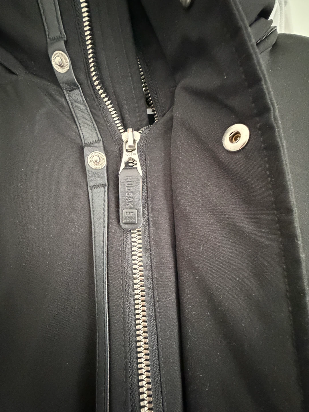 Rudsak Black Winter Parka With Black Rabbit Fur - photo 3