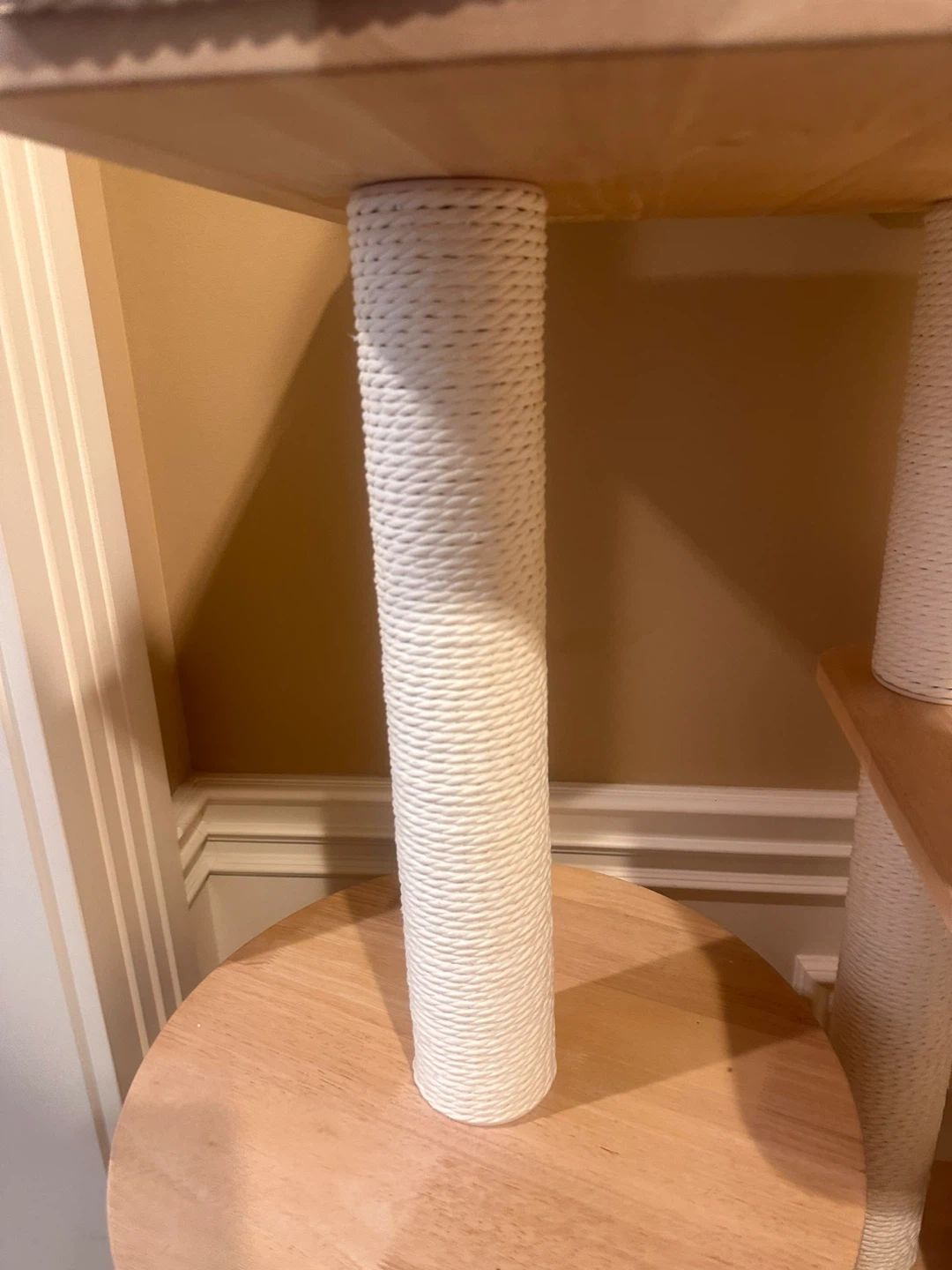 Modern Multi-Level Wooden Cat Tree 99% new - photo 3