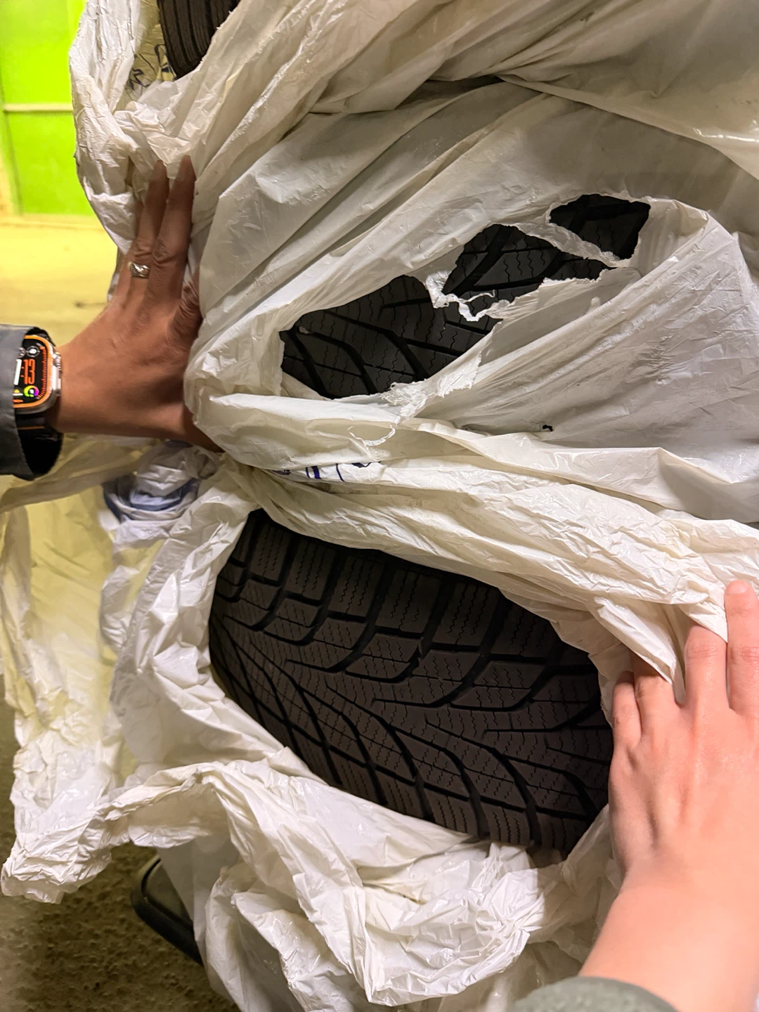 Set of 4 Honda Winter Tires and Rims - photo 3