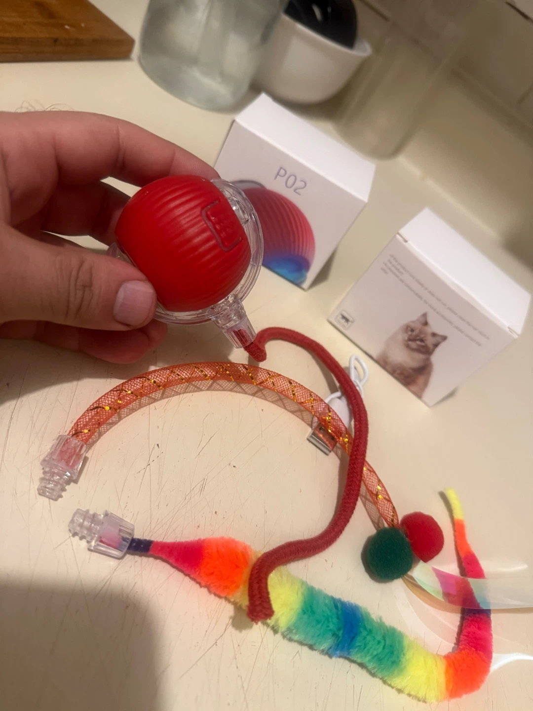Interactive Automatic Cat Toy Ball - photo 2