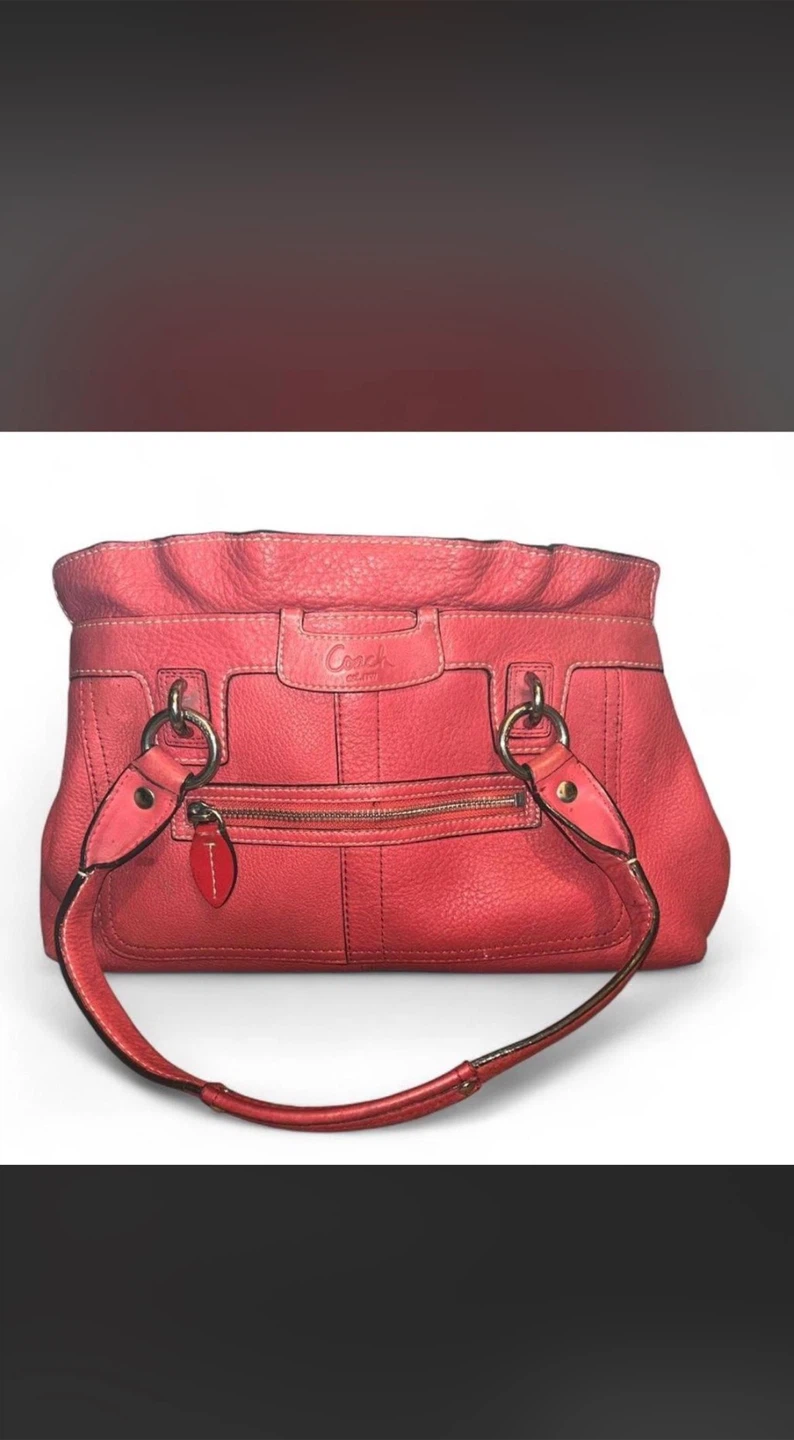 Coach Red Shoulder Bag