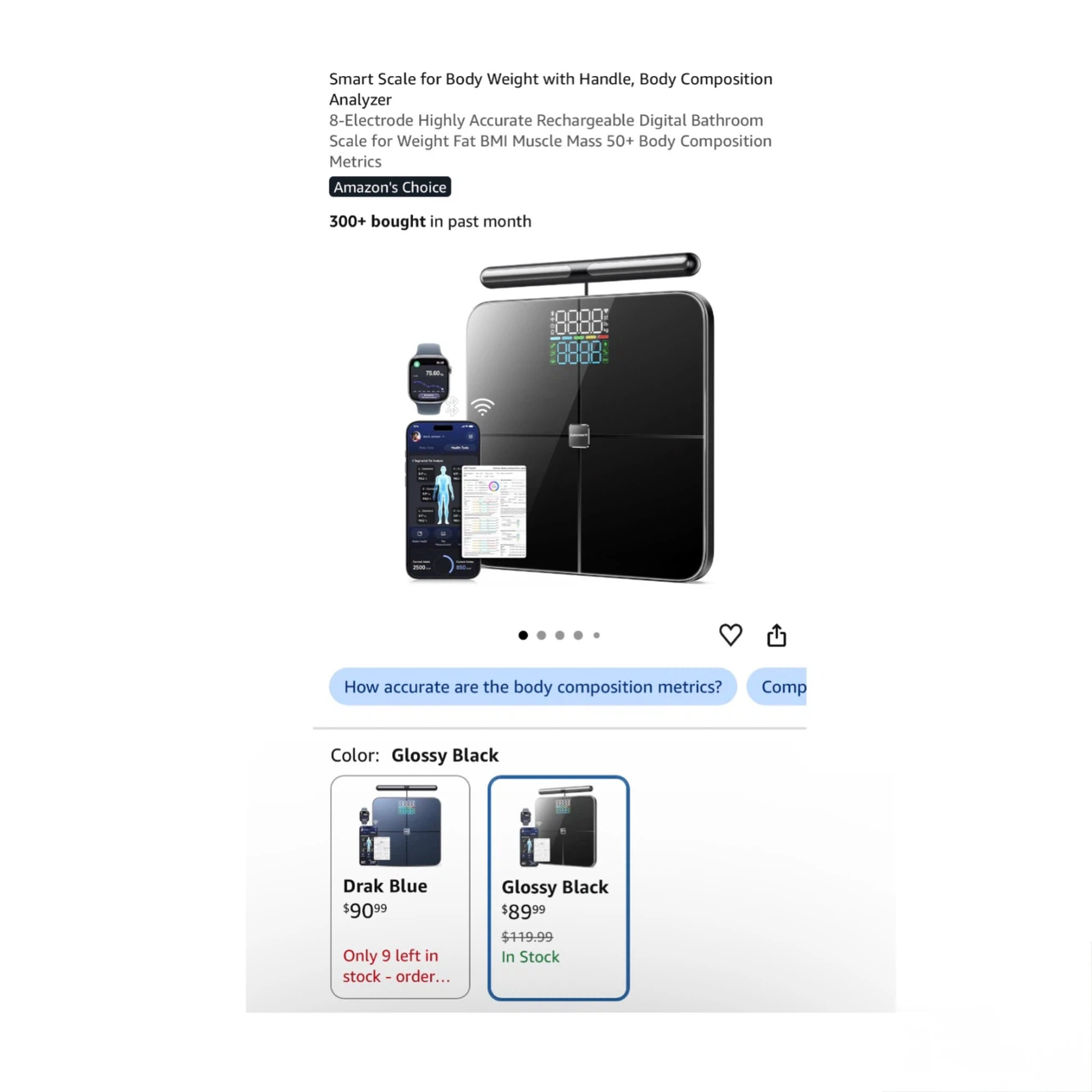 Brand new Smart Scale for Body Weight with Handle