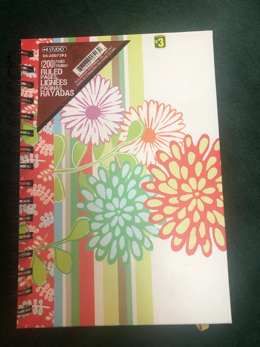 Studio Ruled Spiral Notebook