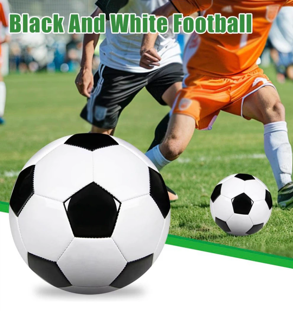 Black and White Football