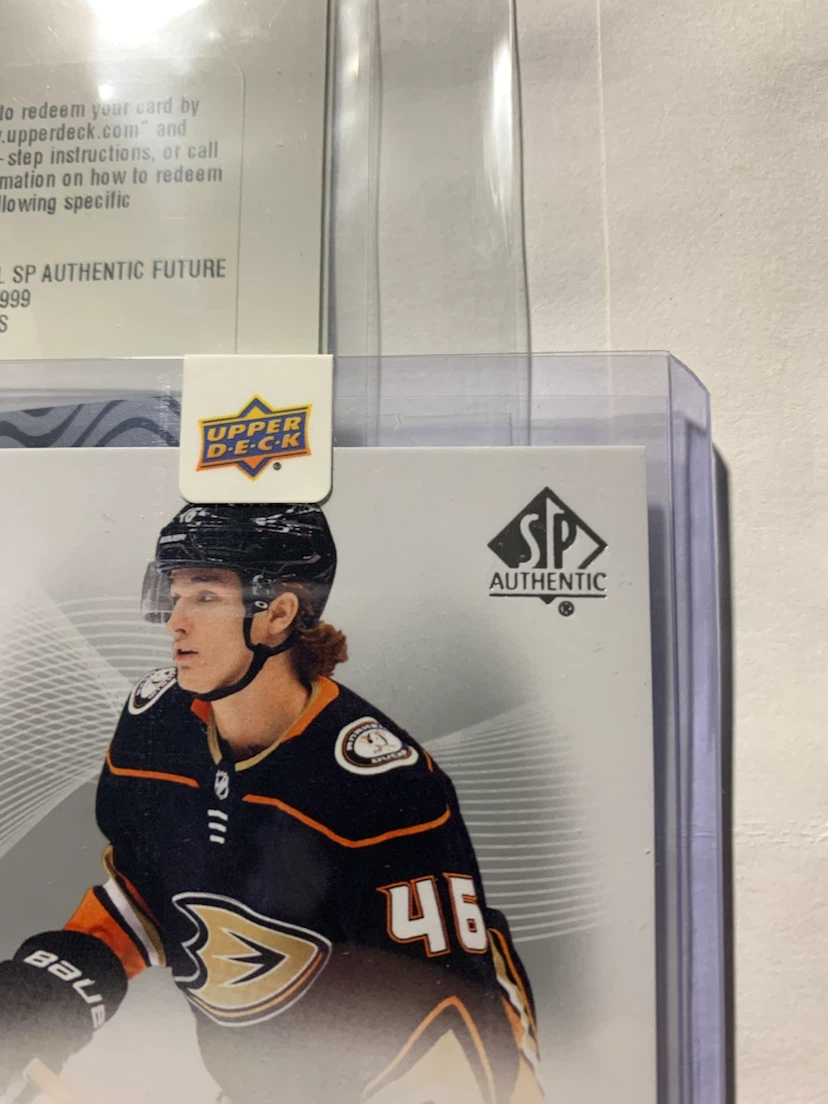 2021-22 Upper Deck SP Authentic Trevor Zegras Auto Card - photo 3