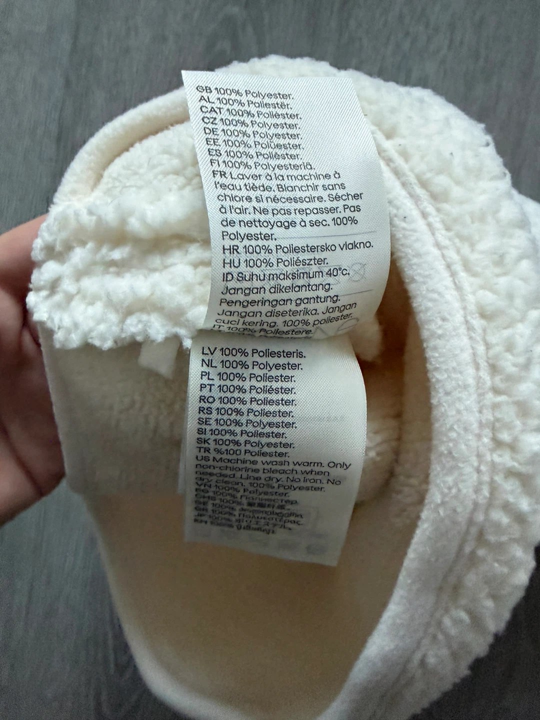 Cream Sherpa Headband and Neck Warmer Set - photo 2