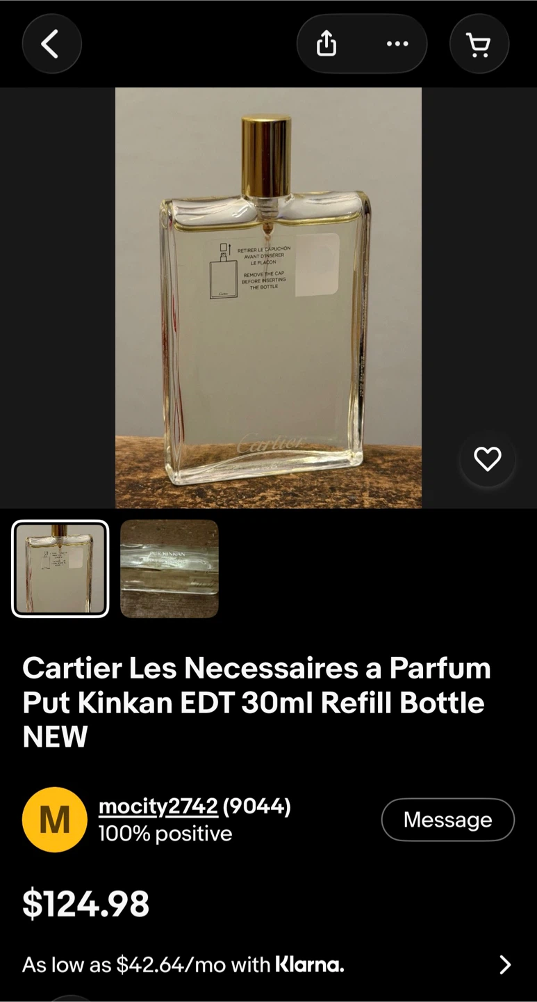 Cartier Les Necessaires a Parfum Pur Kinkan EDT 30ml - photo 4