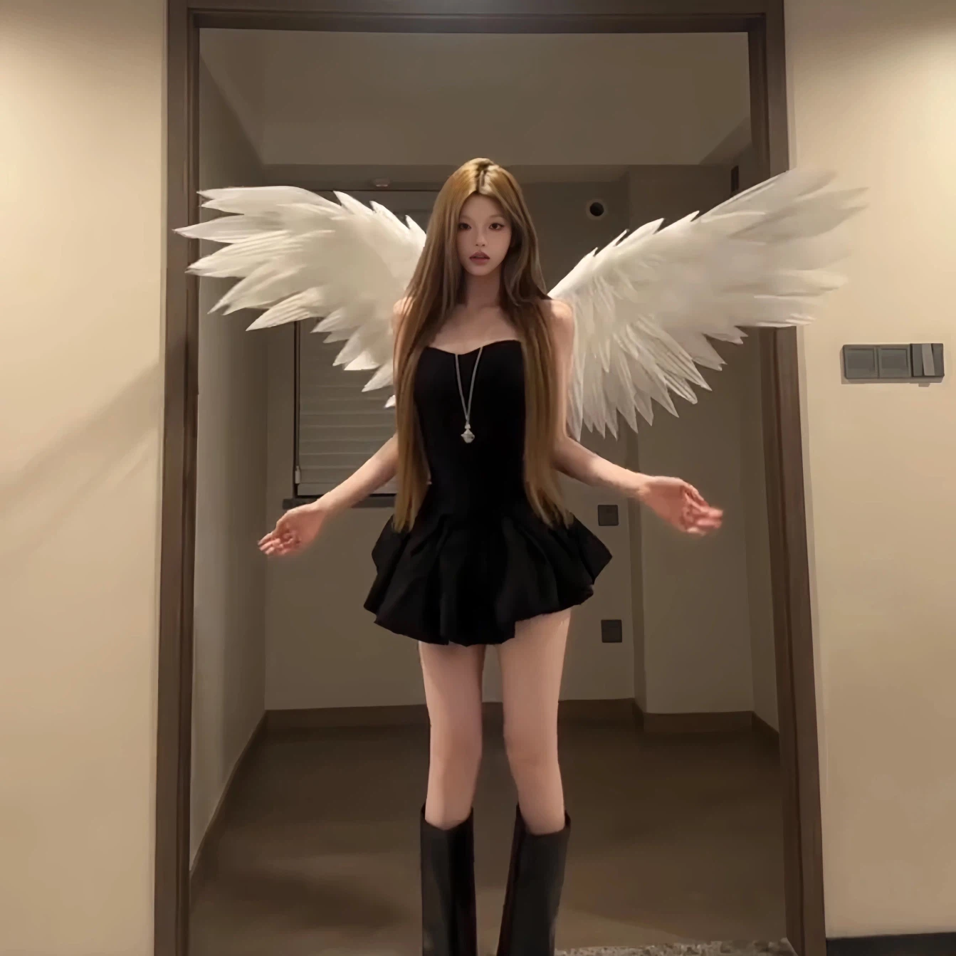 Motorized Angel Wings - Battery-Operated Lightweight Foam