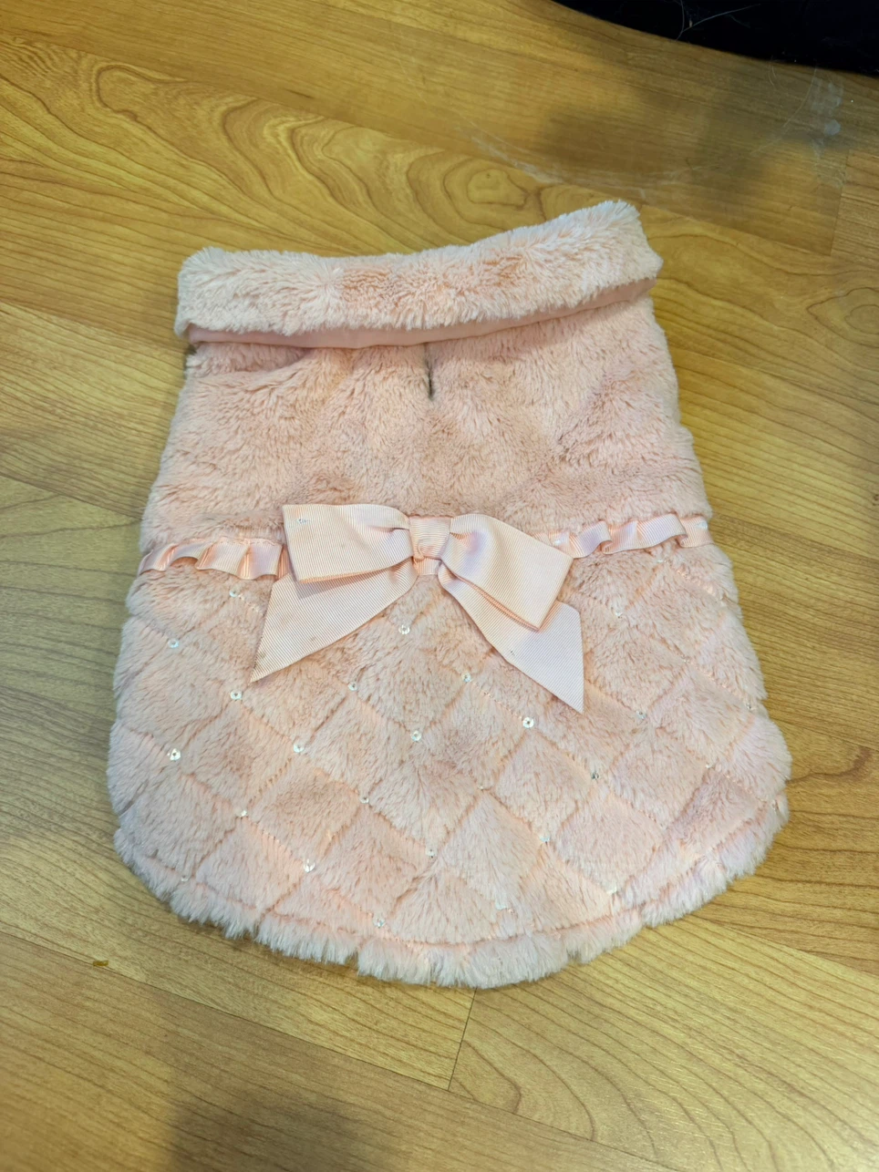 Pink Faux Fur Pet Vest Size Small