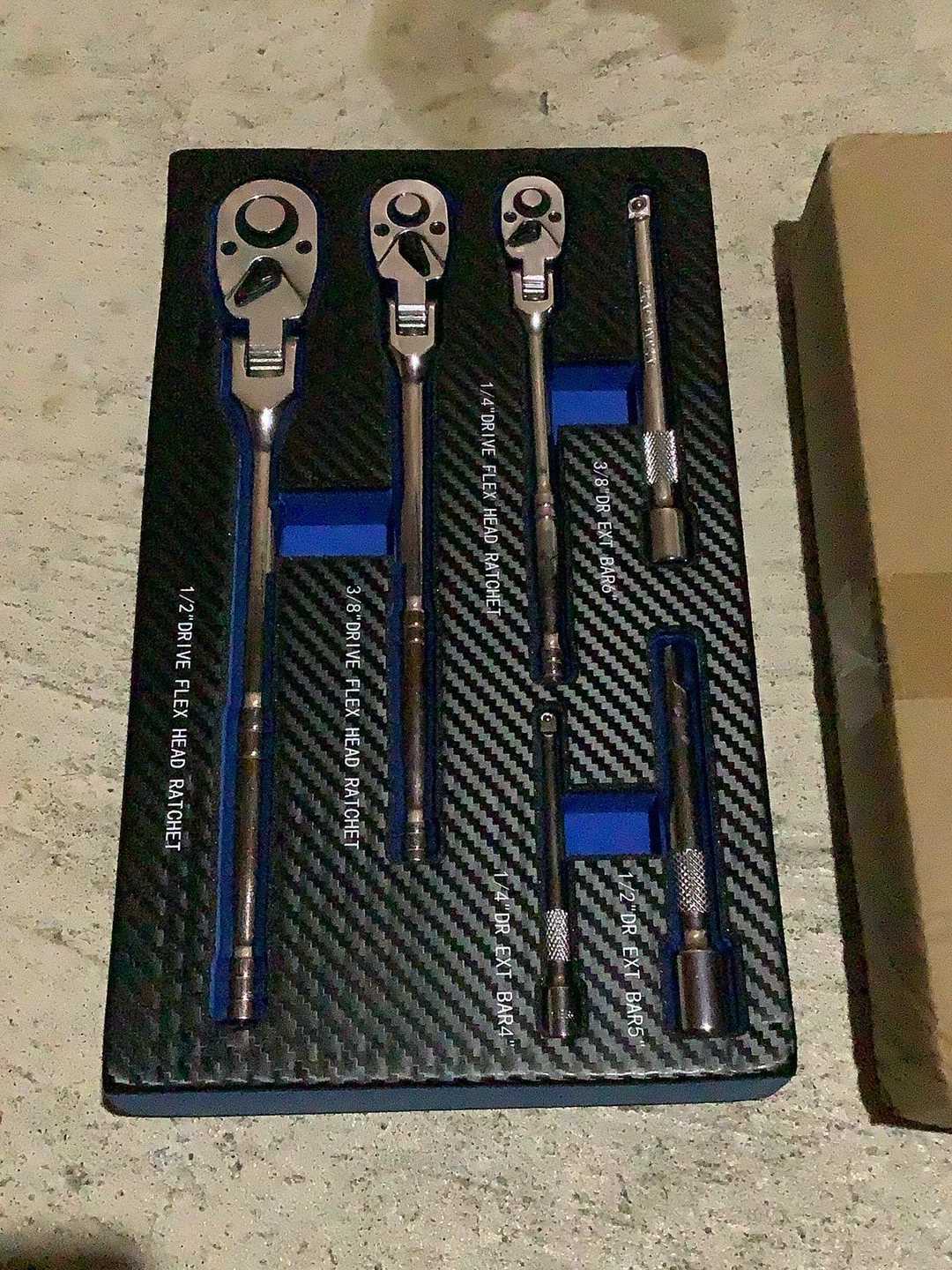 Flex Head Ratchet and Extension Bar Set - photo 2