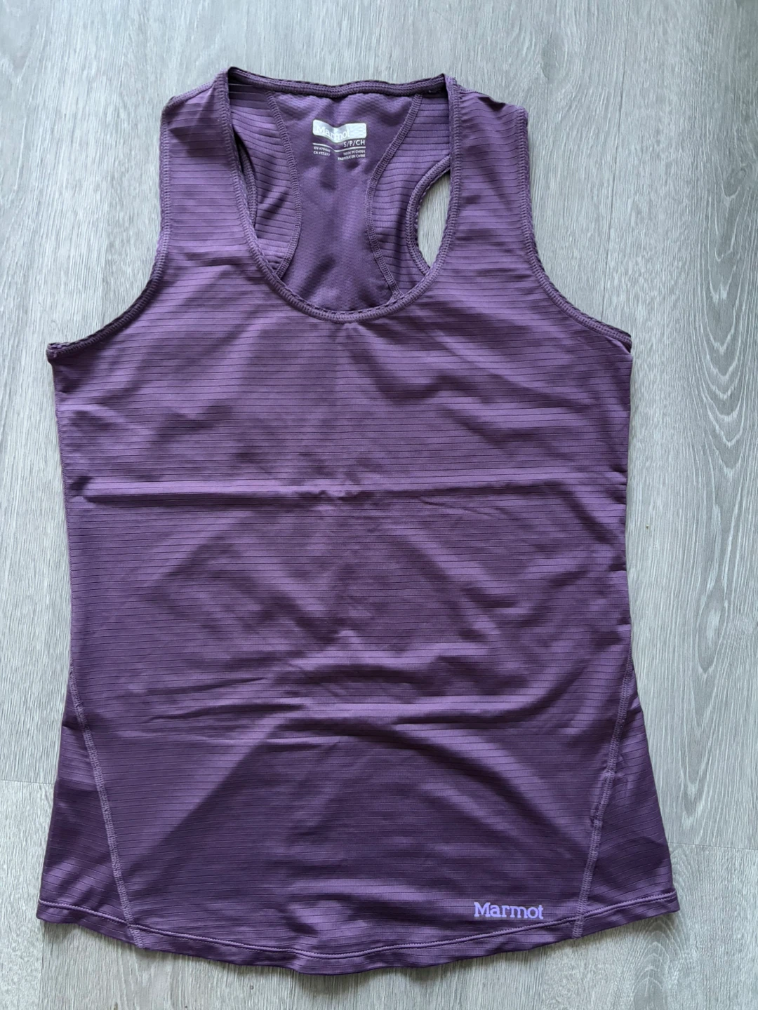 Marmot purple athletic tank top