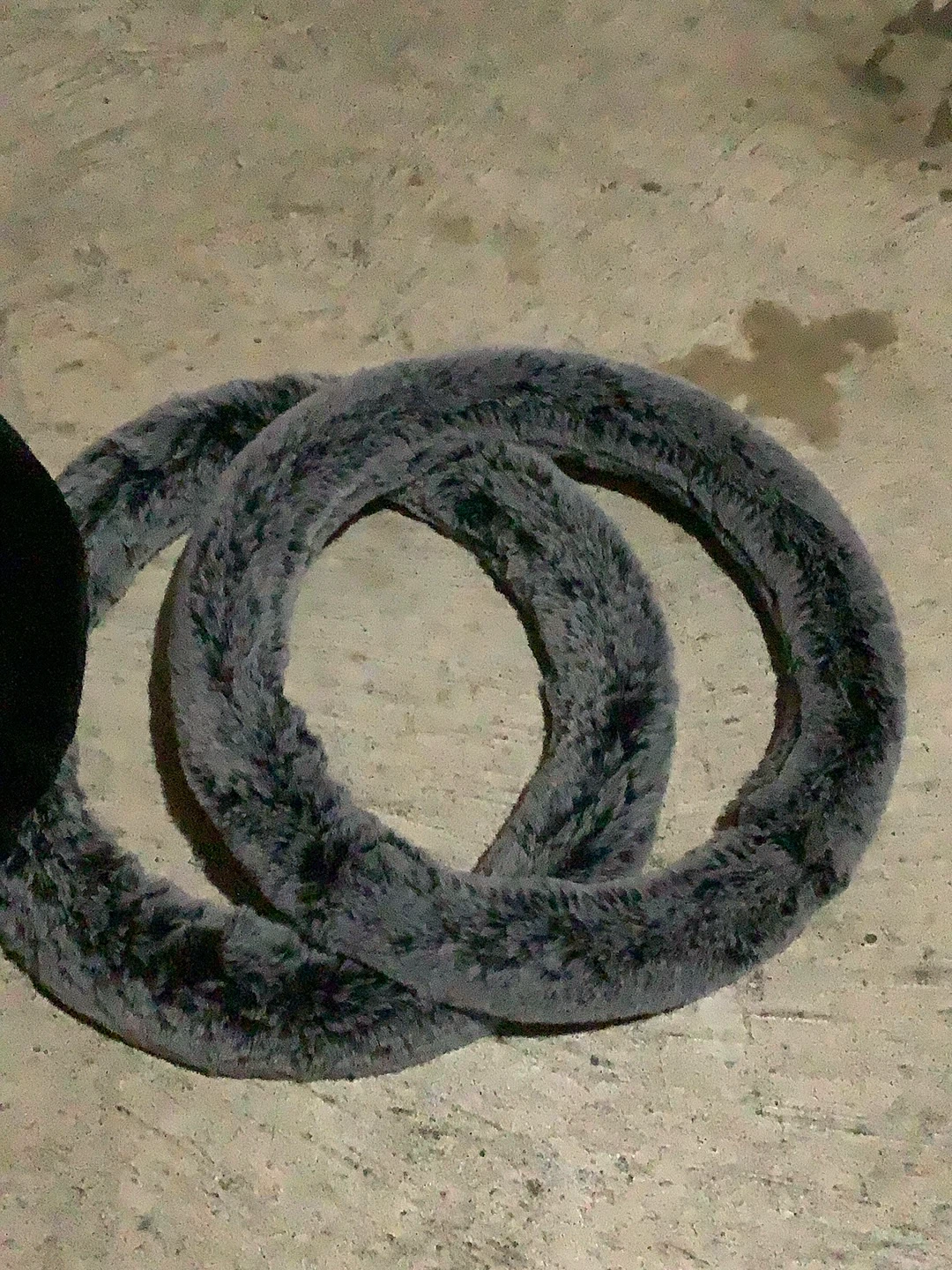 Set of Two Faux Fur Steering Wheel Covers